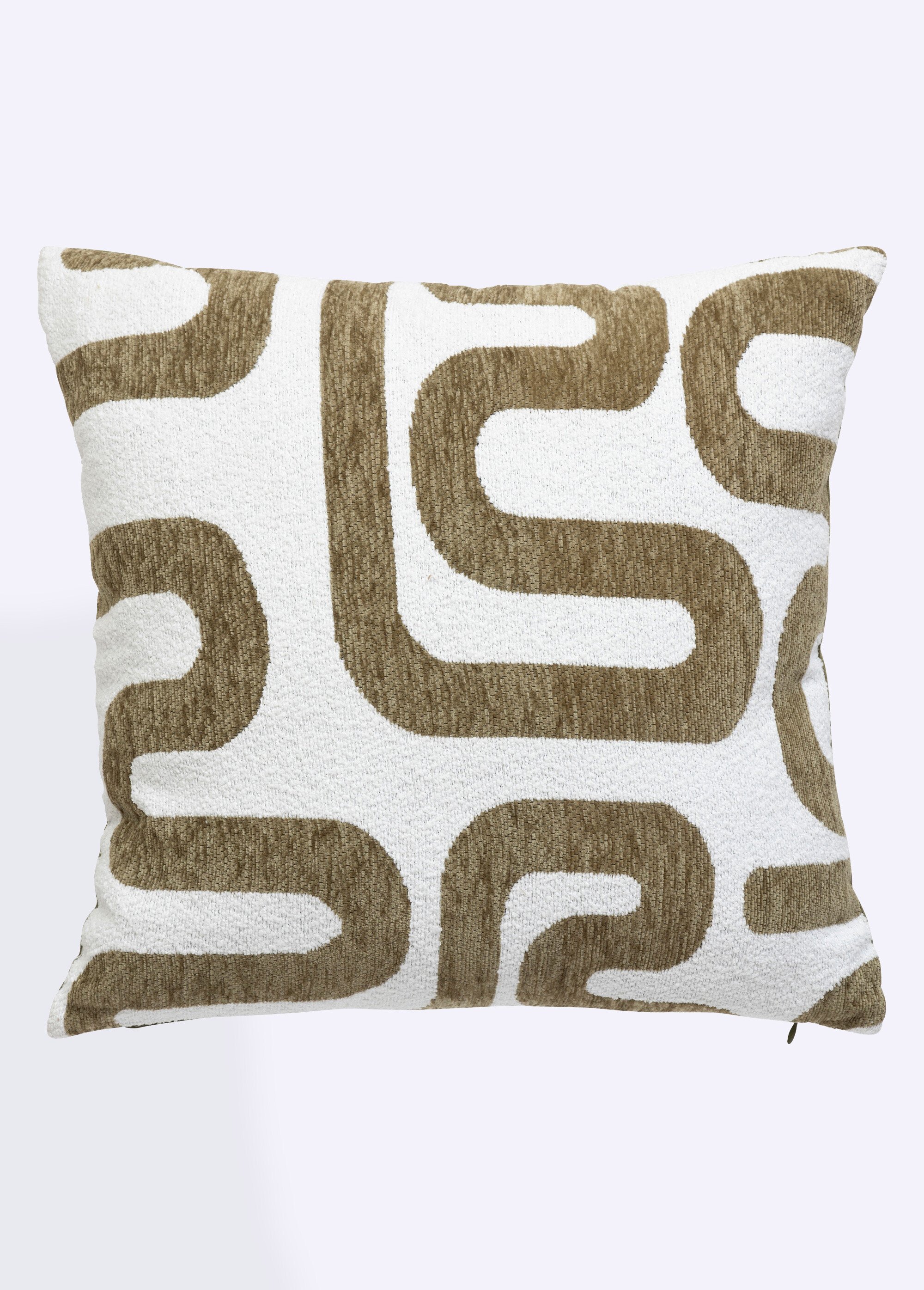 Coussin jacquard chenille, Safina Marron JJA-204484B FA1