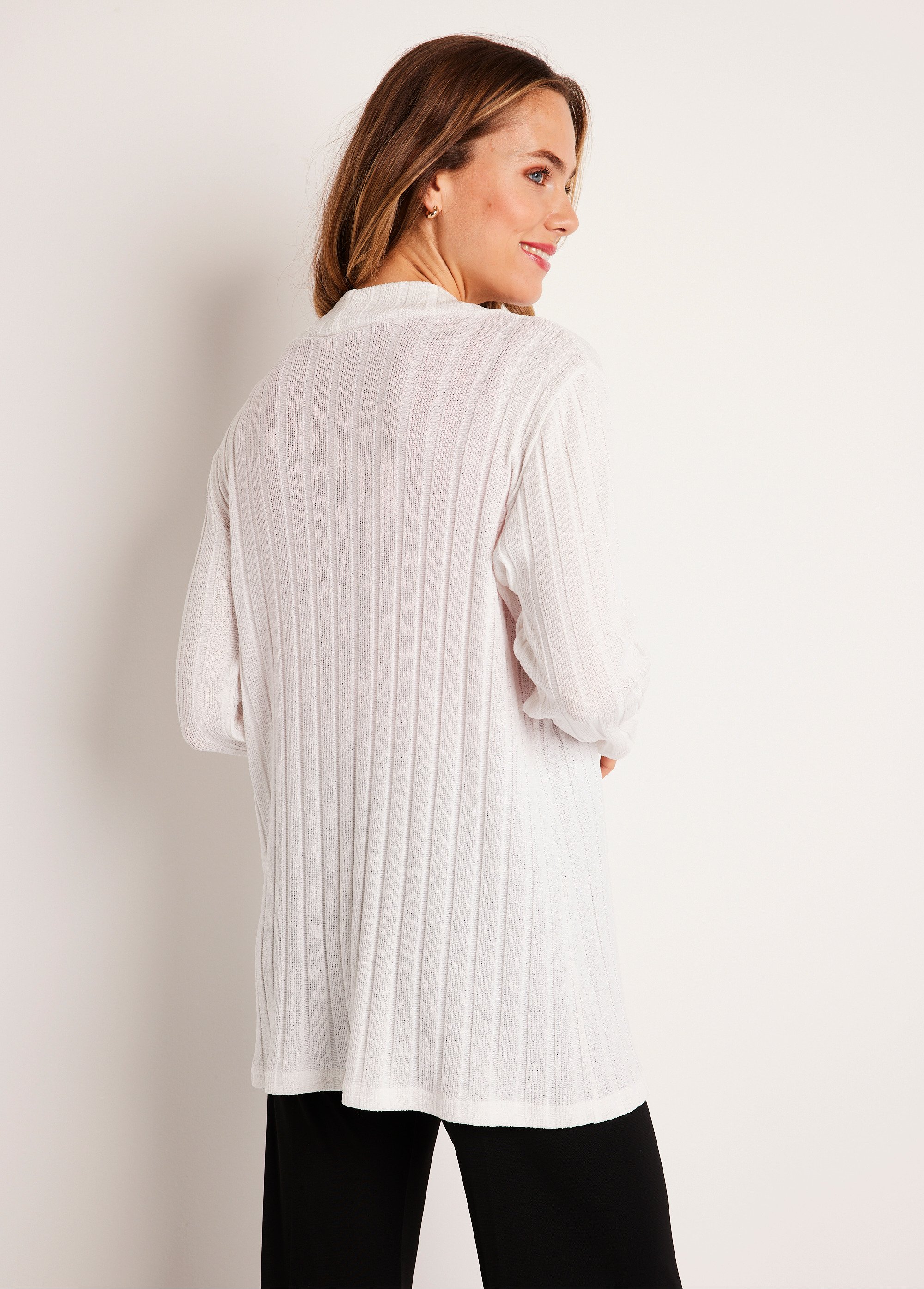 Gilet long droit