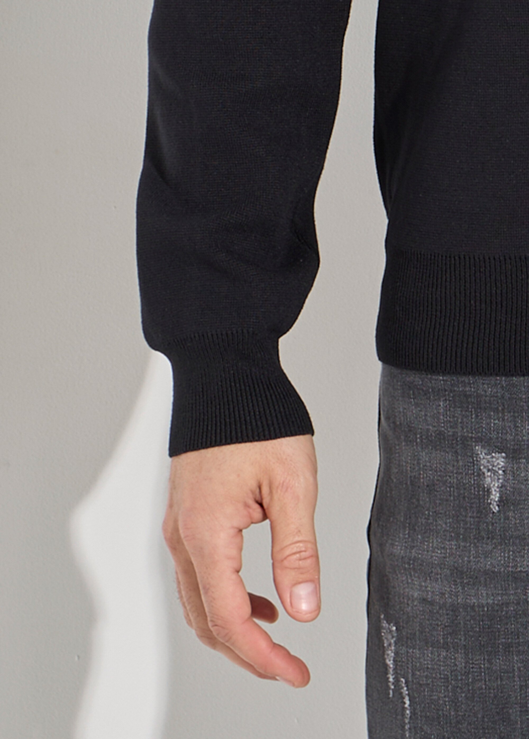 Gilet pressionné en maille jacquard