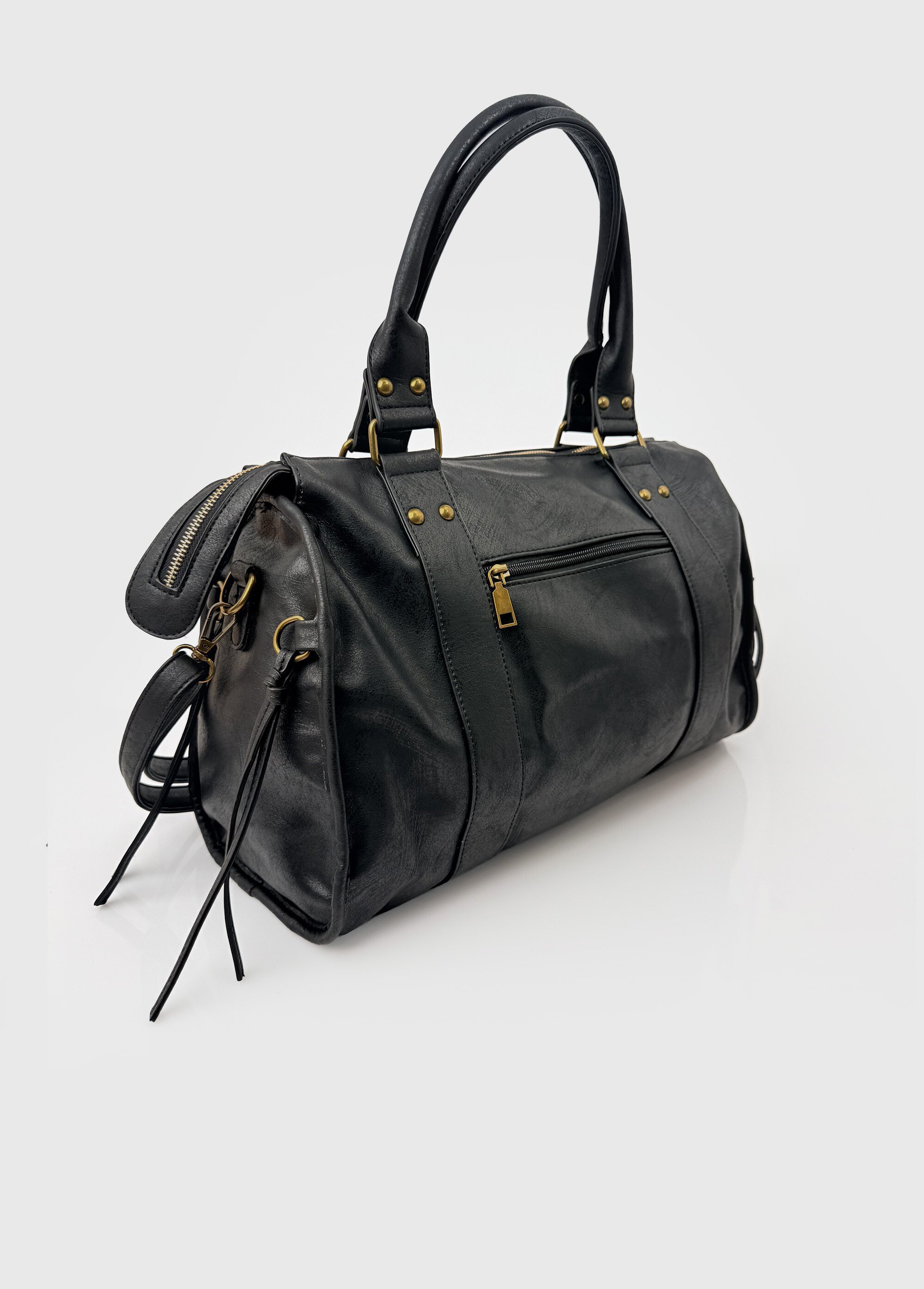 Grand sac à main détails métal vieilli
