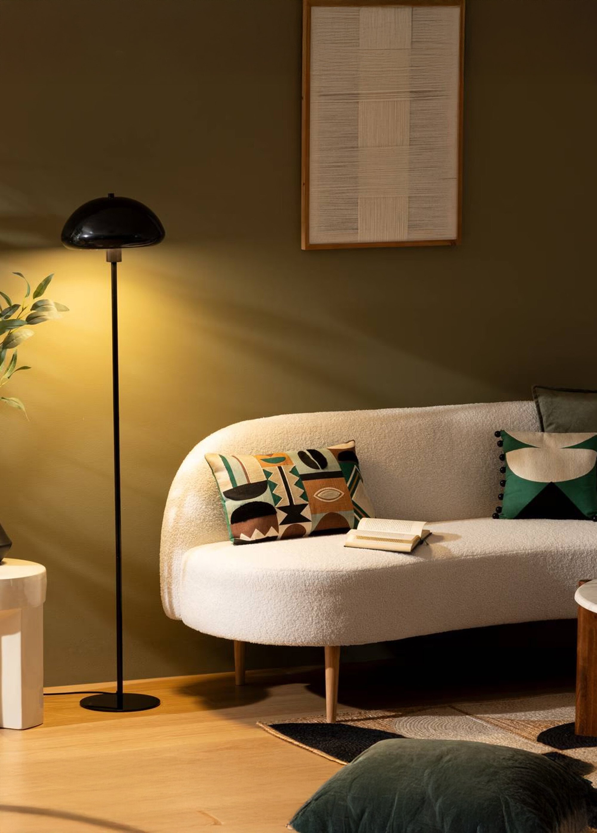 Lampadaire design en acier, Savio NOIR JJA-205952 SI1