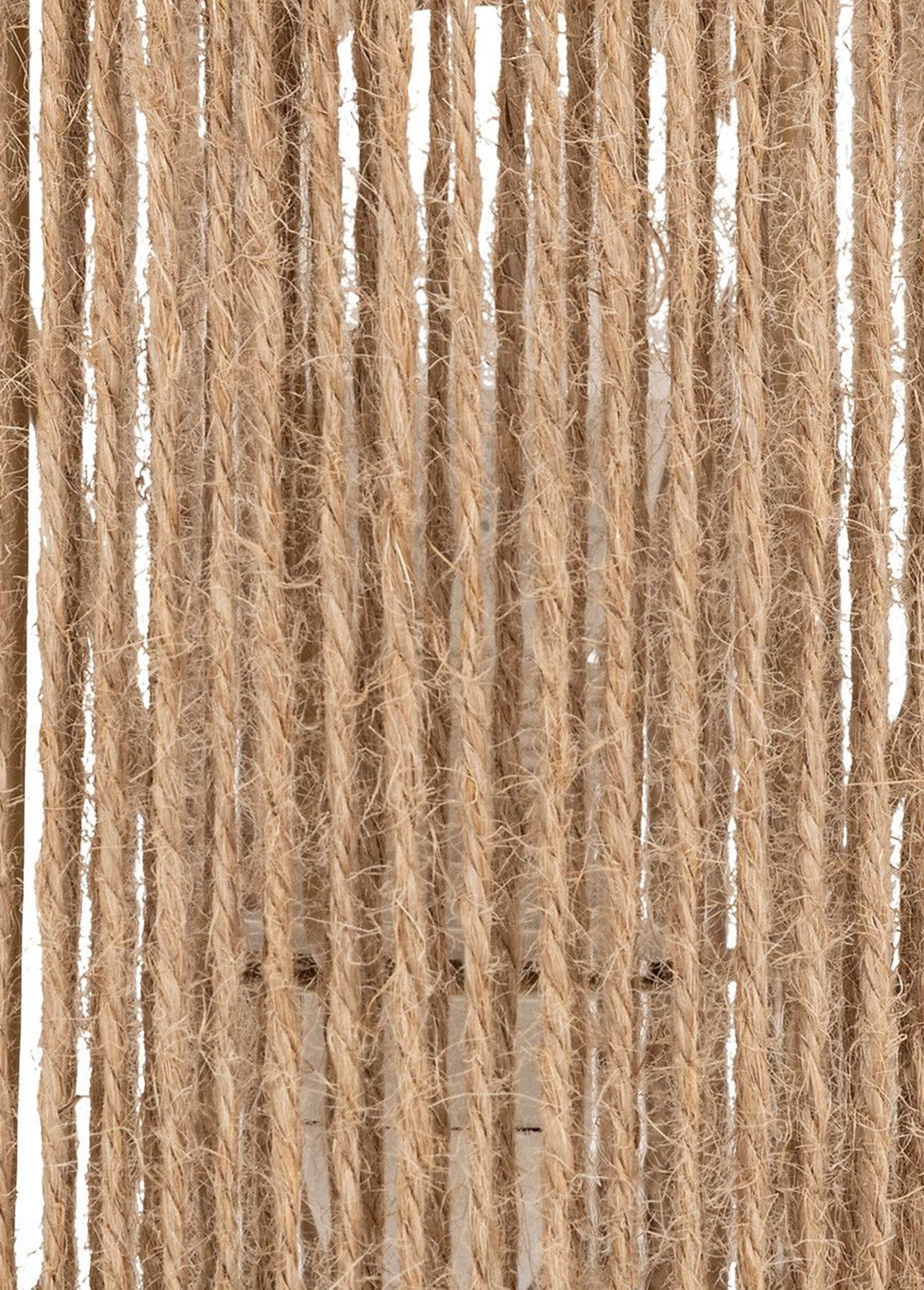 Lampe en céramique et chanvre tressé NOIR JJA-202668 DE1