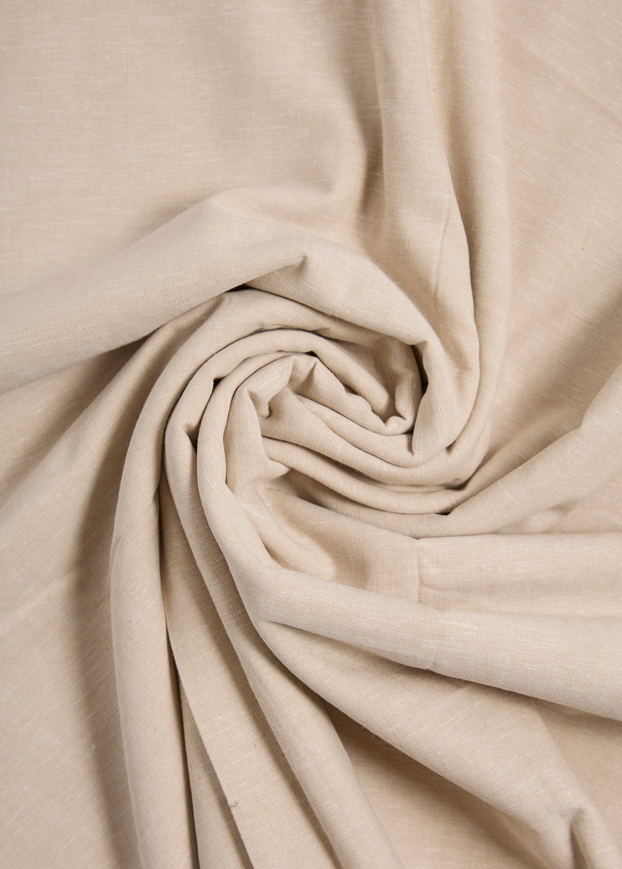 Coupon de tissu en coton, aspect lin