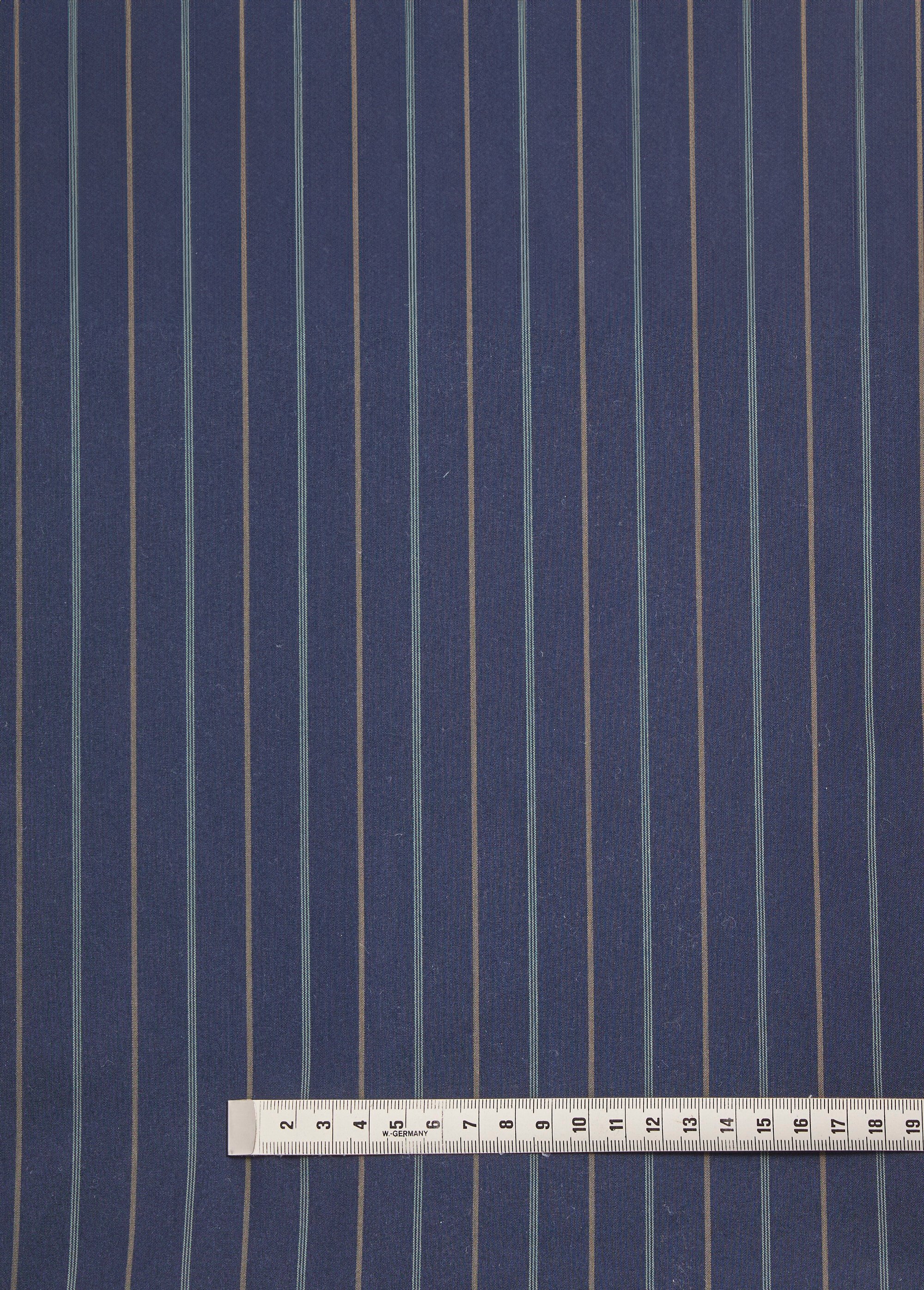 Coupon tissu coton fines rayures esprit tennis
