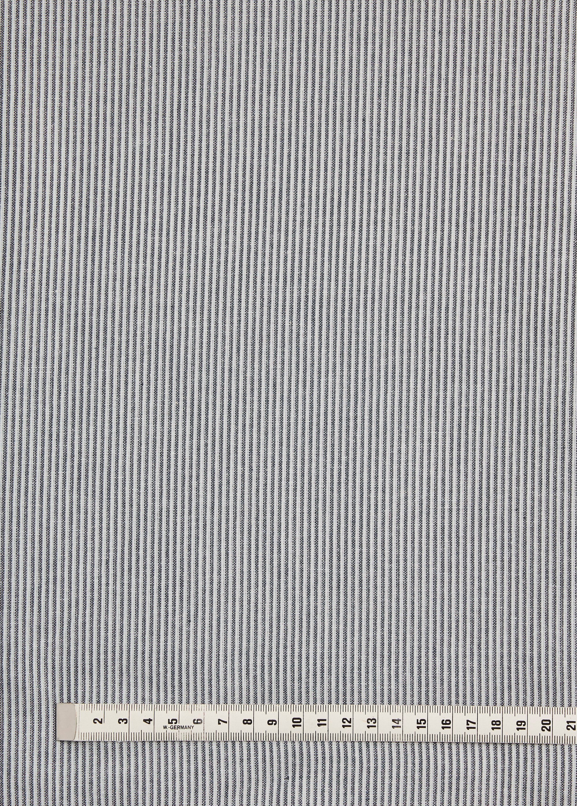 Coupon tissu rayé bicolore, esprit Bauhaus