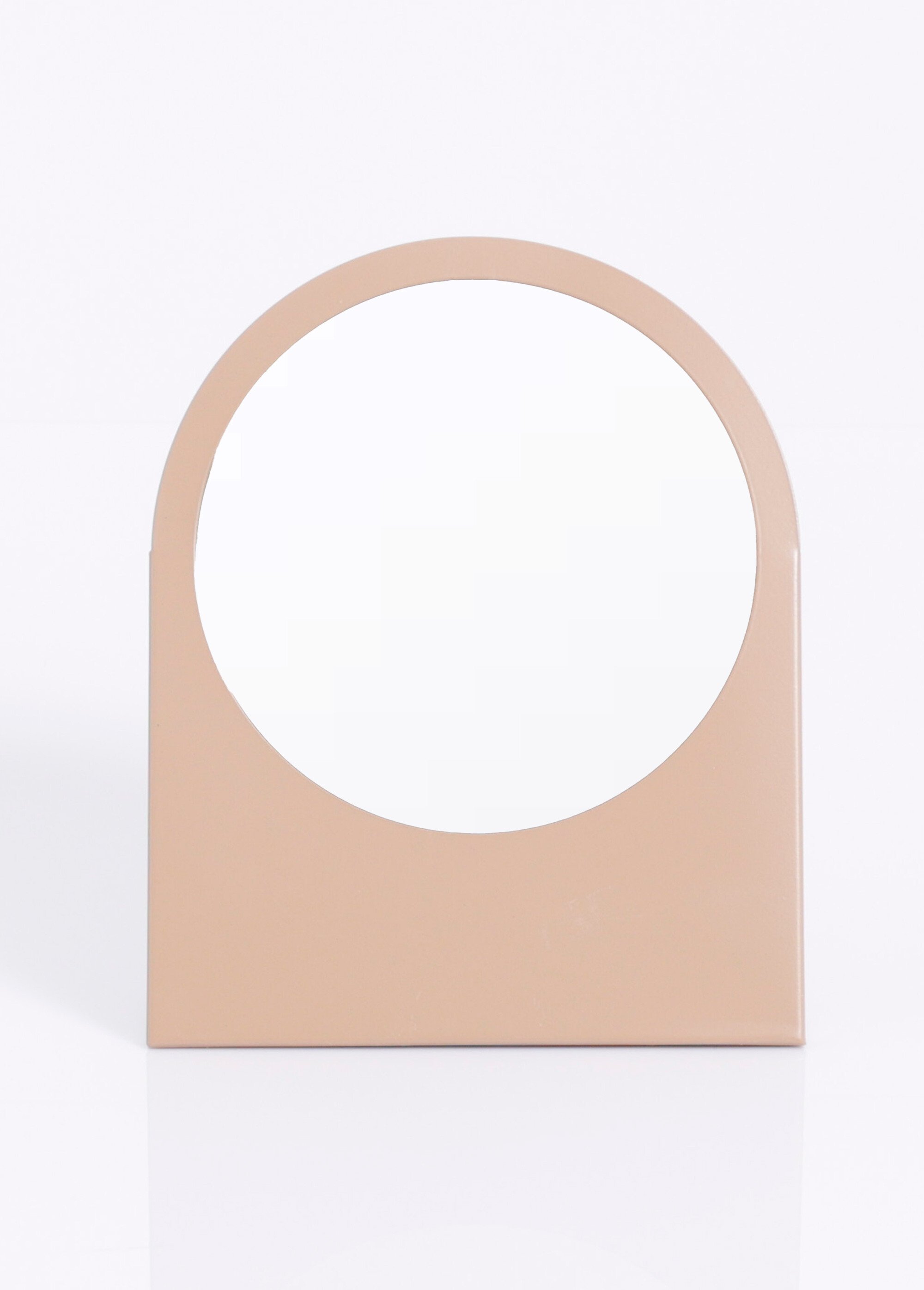 Miroir à poser en métal