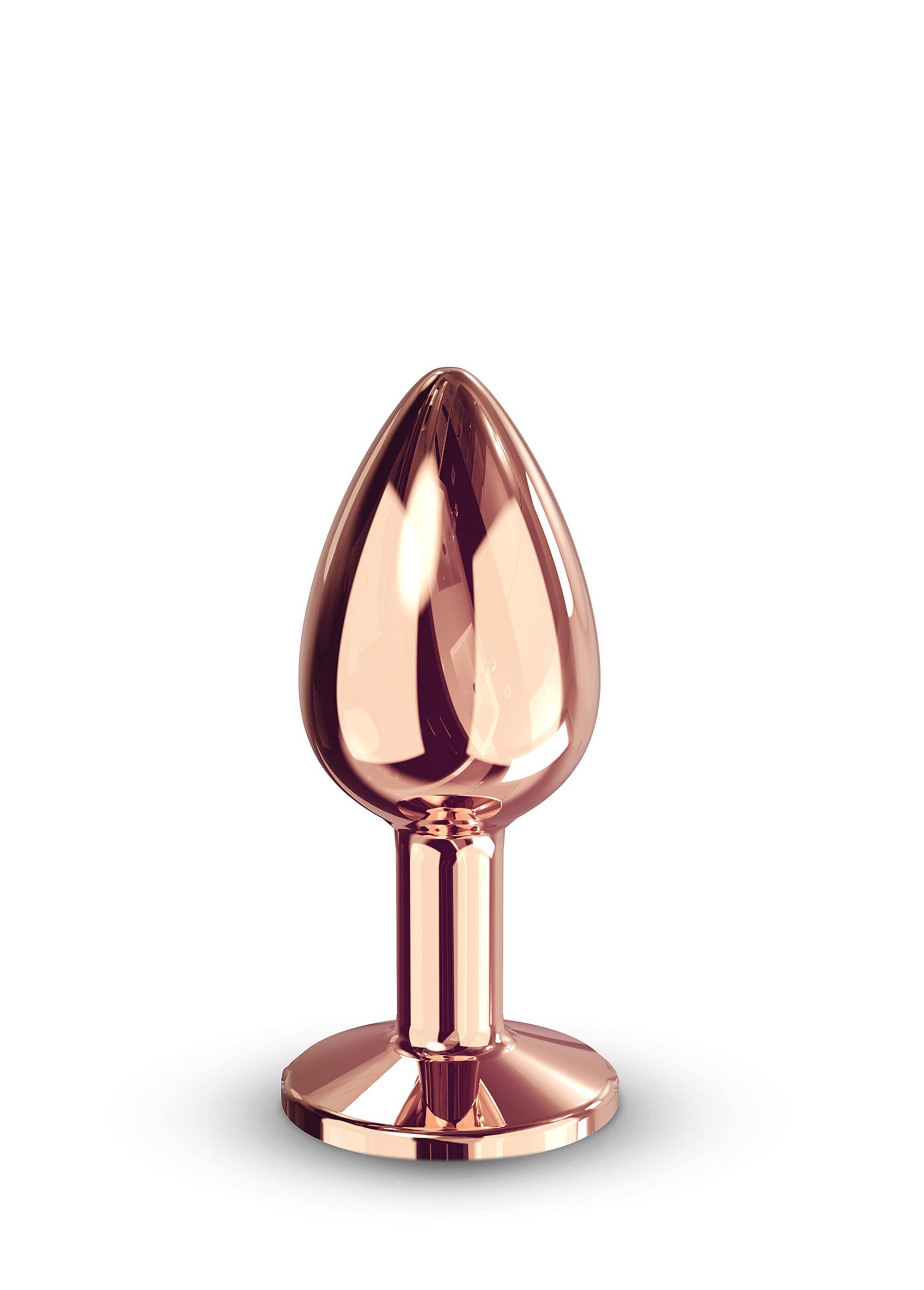 Plug anal aluminium façon bijou, Diamond ROSE GOLD LOV-6072608 FA1