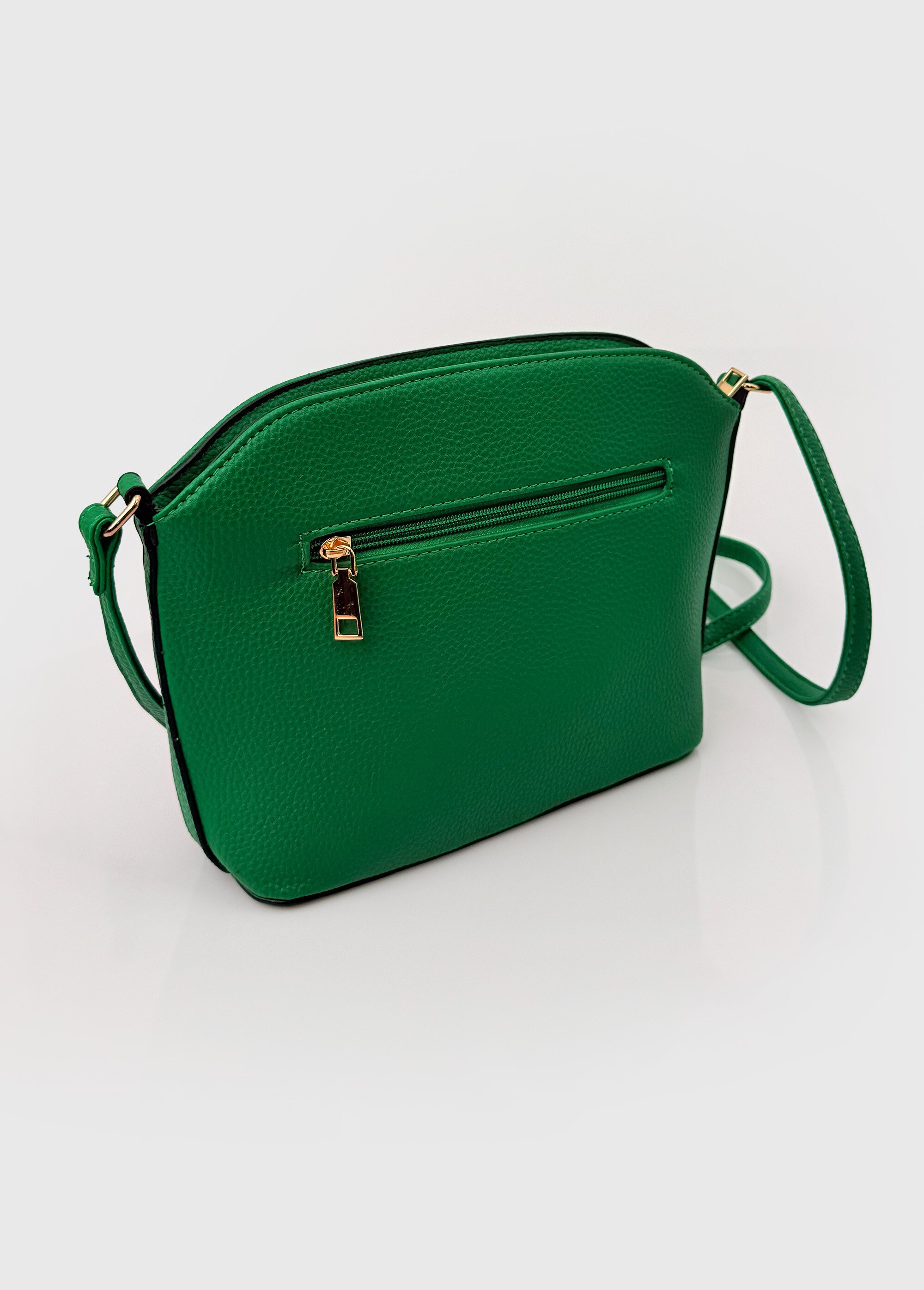 Sac à main façon grainé poches fantaisie Femme Vert BAG-M-0029 DE1