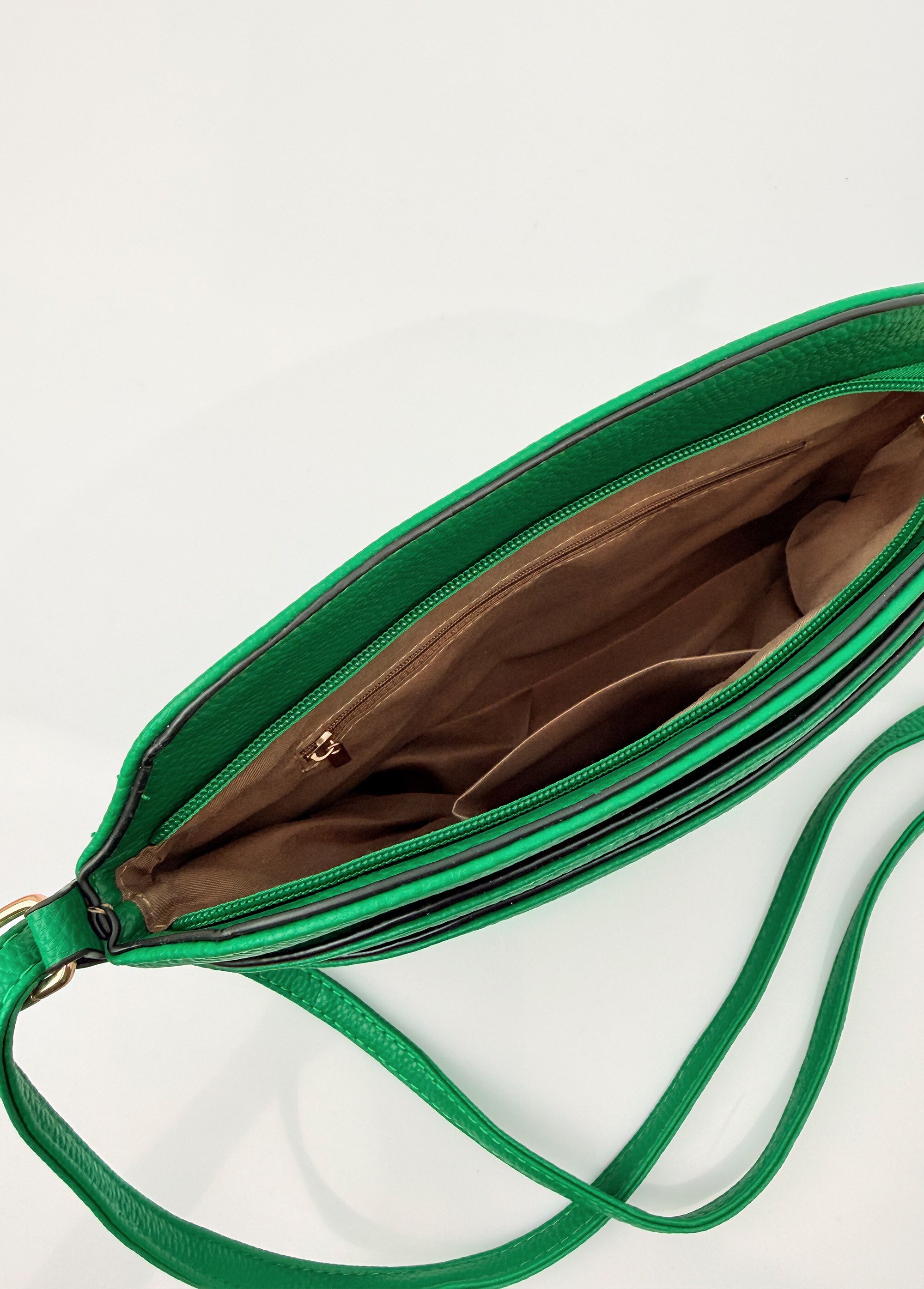 Sac à main façon grainé poches fantaisie Femme Vert BAG-M-0029 DE2