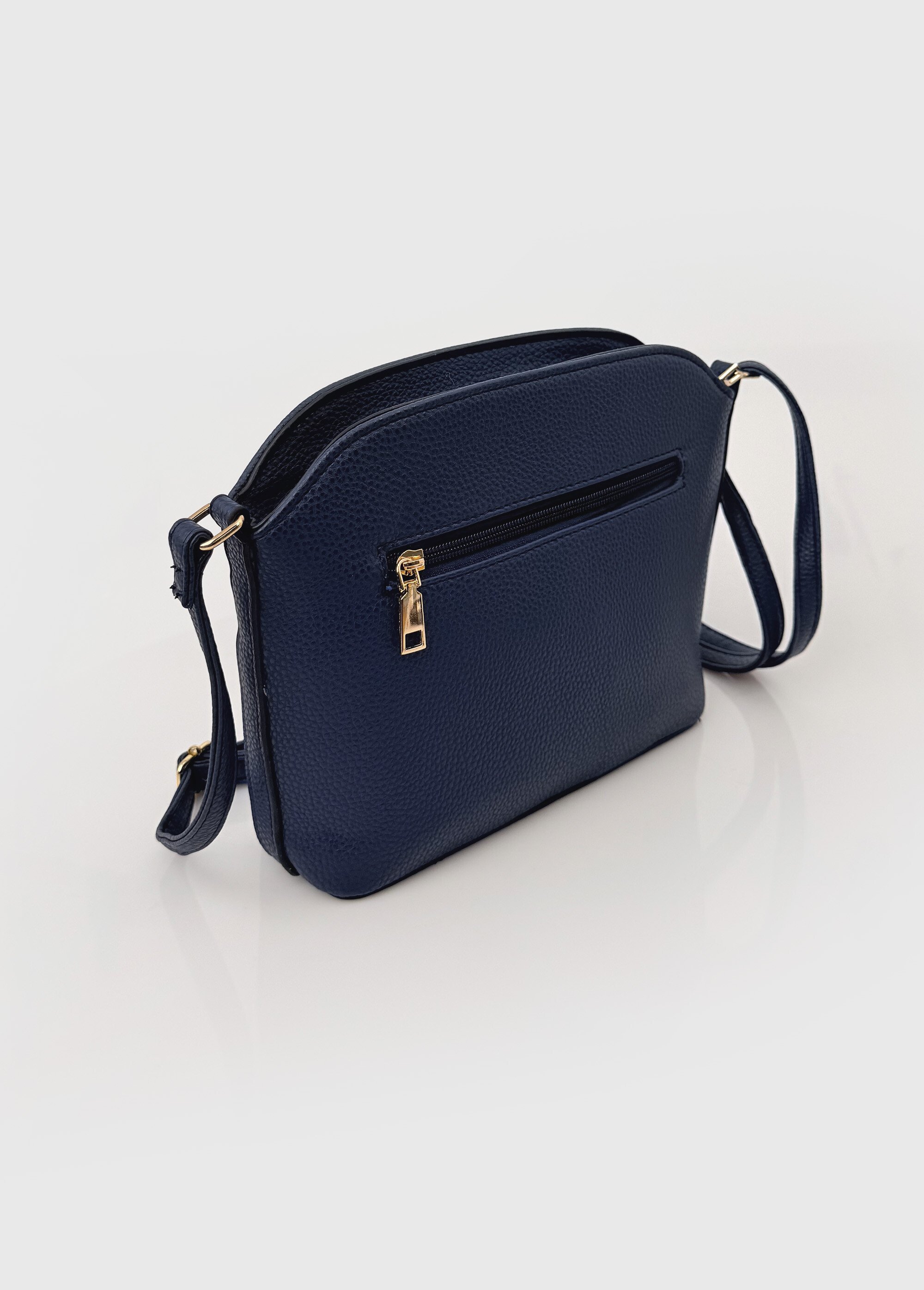 Sac à main façon grainé poches fantaisie Femme Bleu BAG-M-0029 DE1