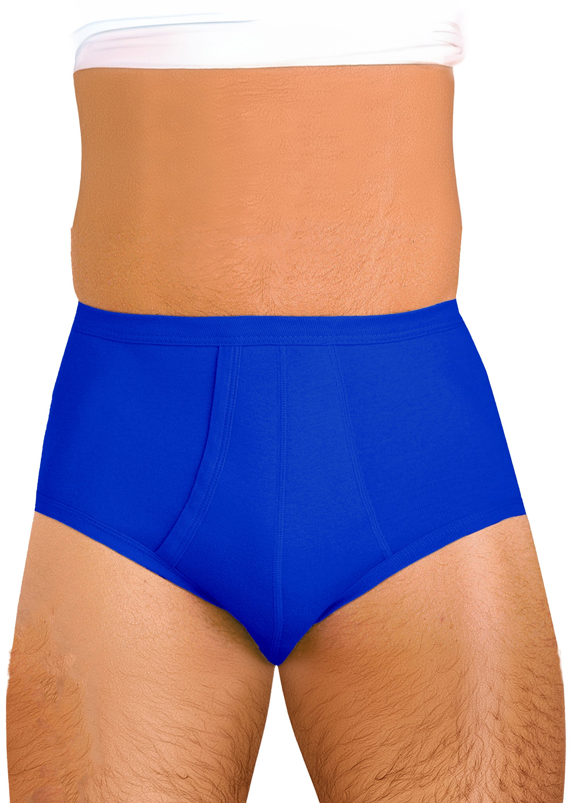 Slip ouvert coton - lot de 2 Homme Bleu IDOLE FA1