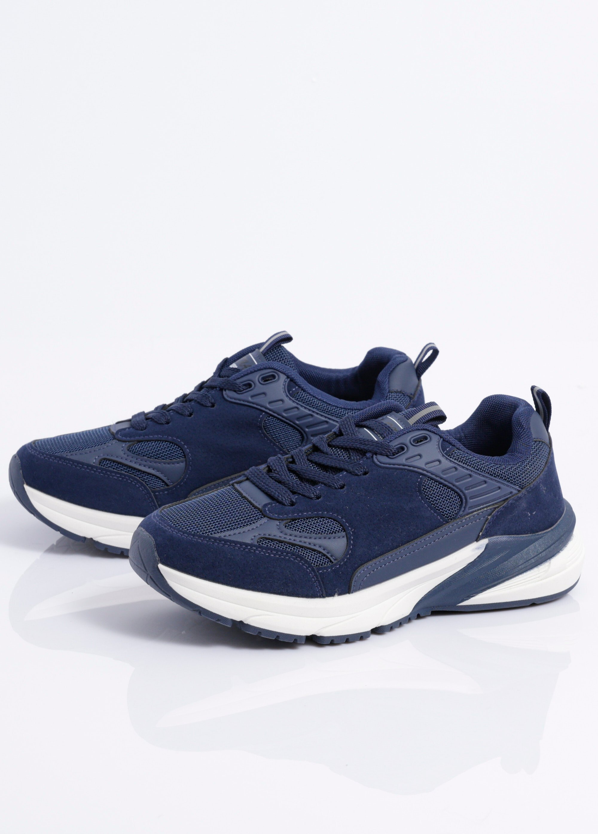 Sneakers multimatières look sporty Homme Bleu JANZ1067 DE1