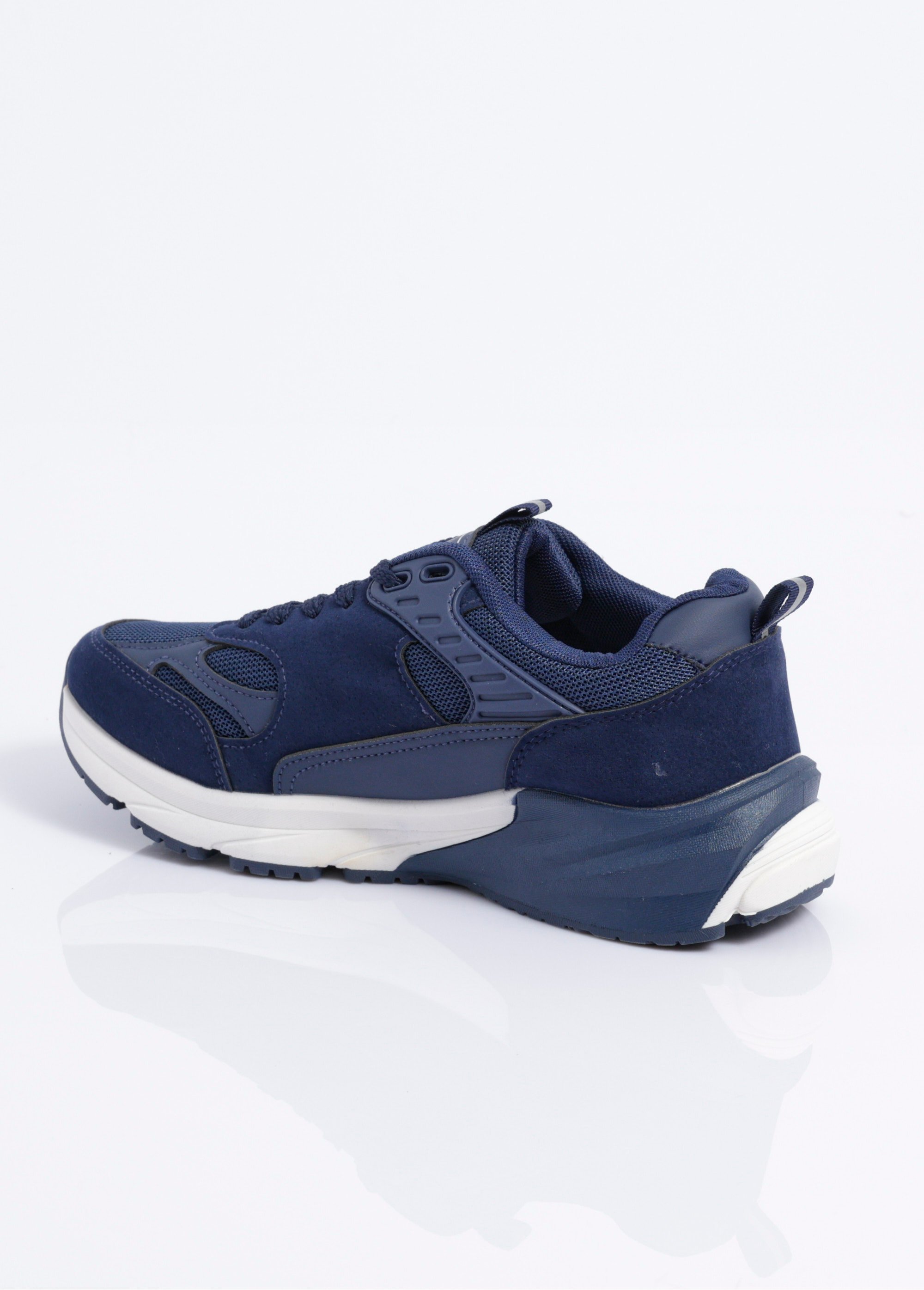 Sneakers multimatières look sporty Homme Bleu JANZ1067 DO1