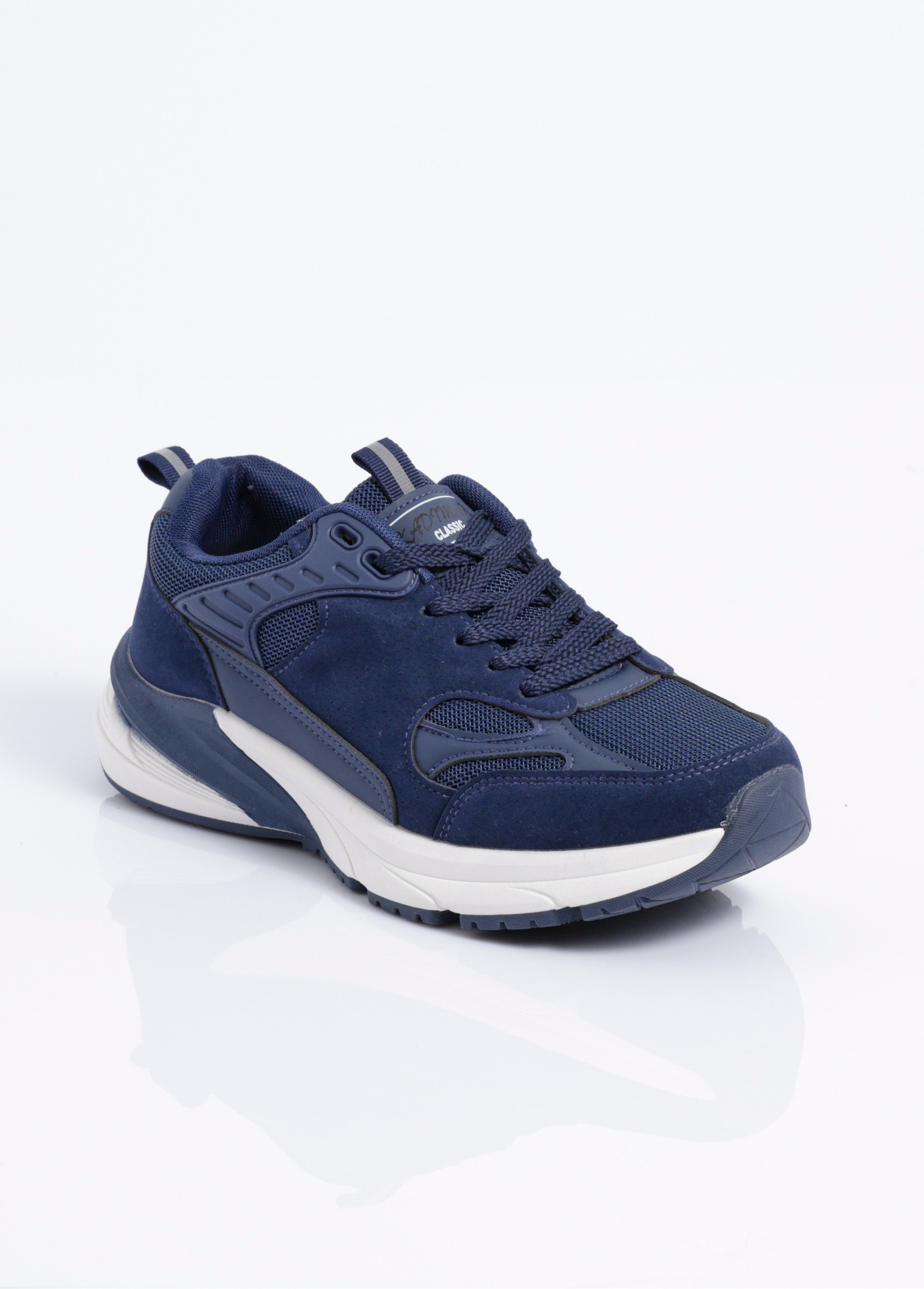 Sneakers multimatières look sporty Homme Bleu JANZ1067 FA1