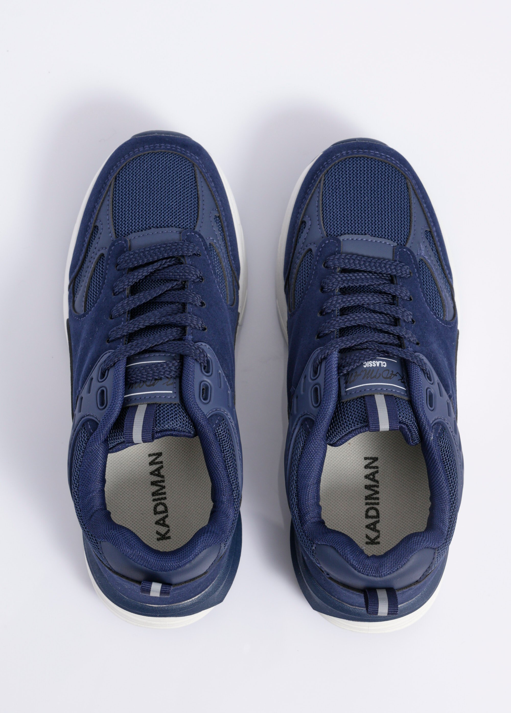 Sneakers multimatières look sporty Homme Bleu JANZ1067 OV1