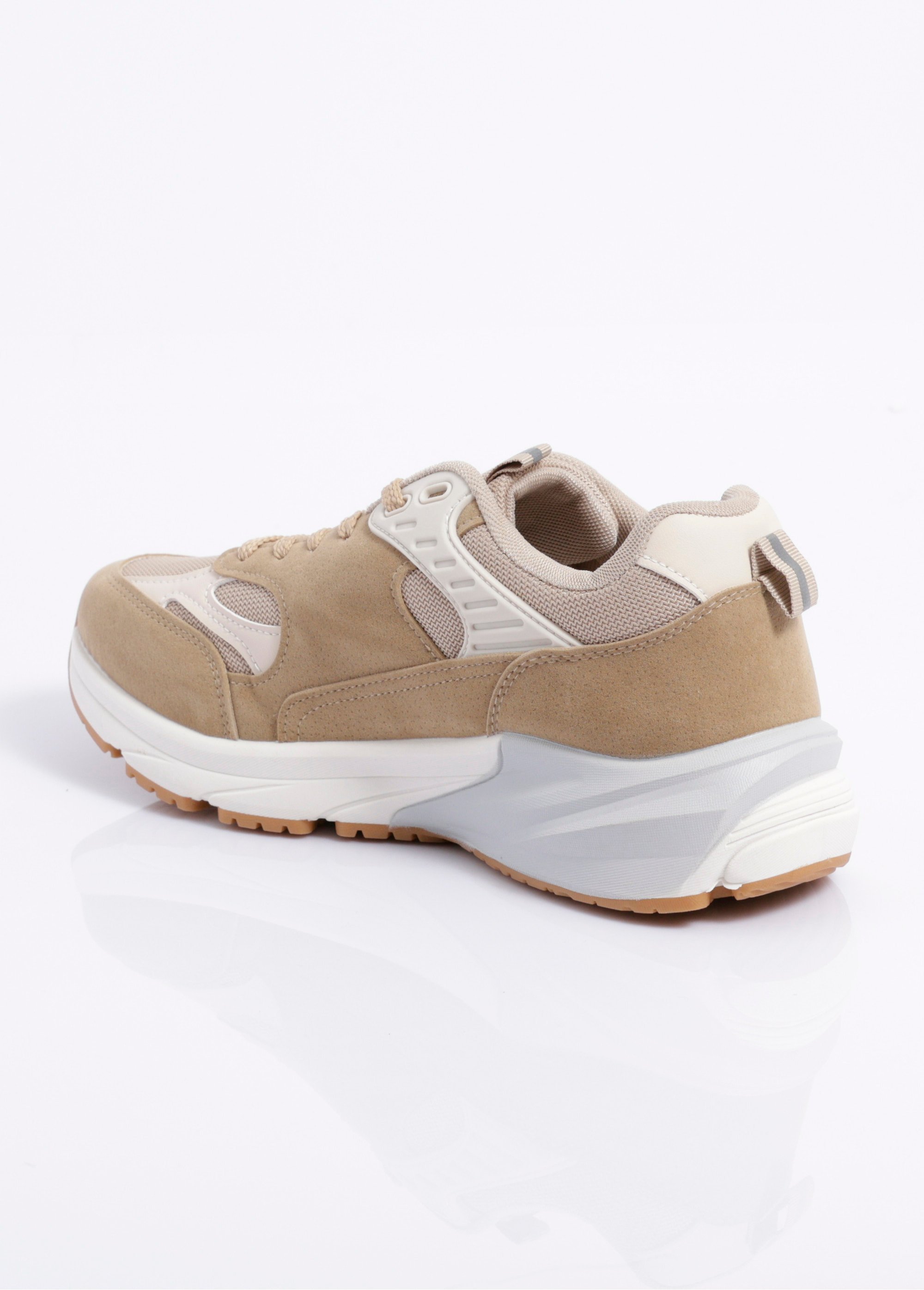 Sneakers multimatières look sporty Homme Beige JANZ1067 DO1