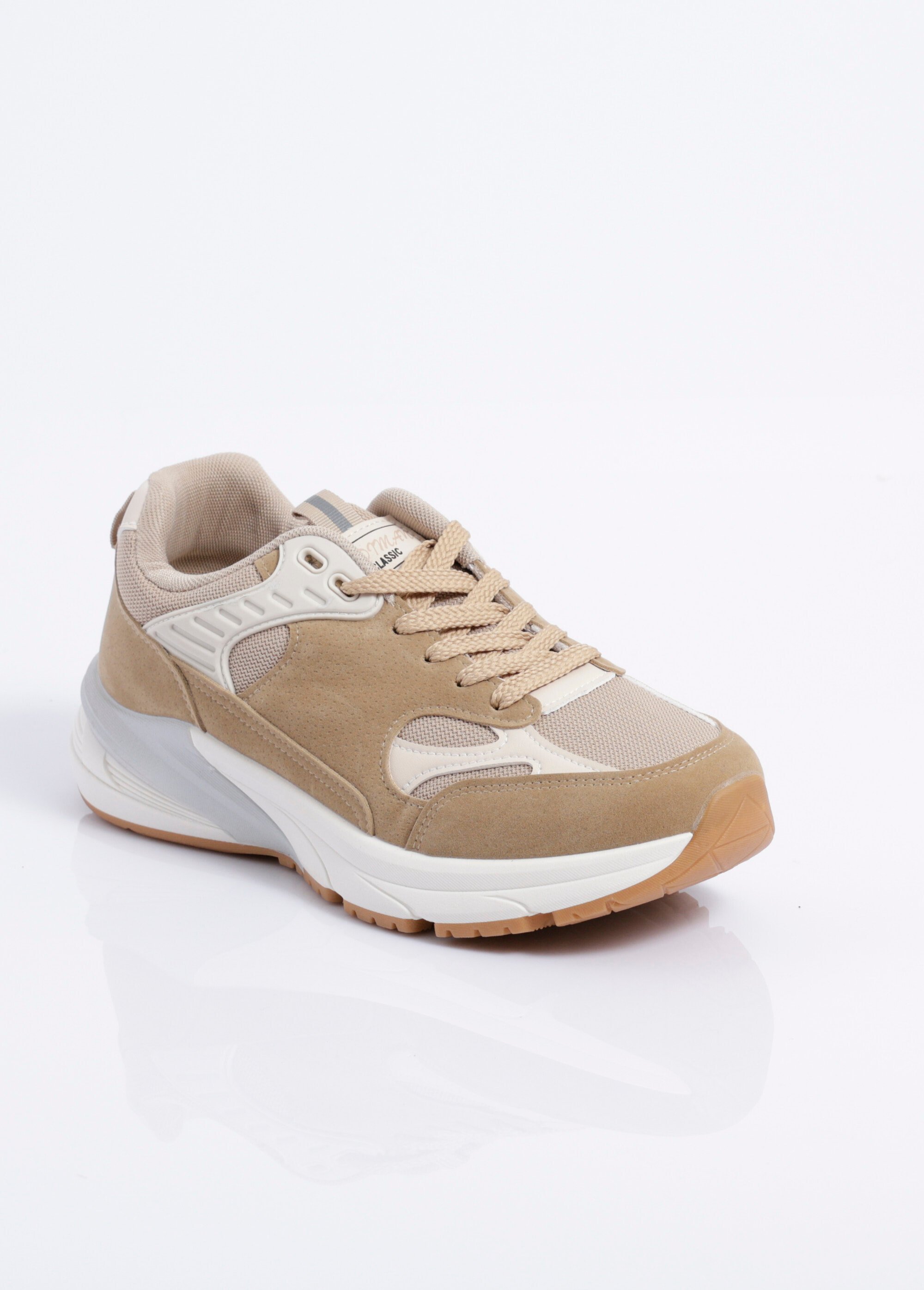 Sneakers multimatières look sporty