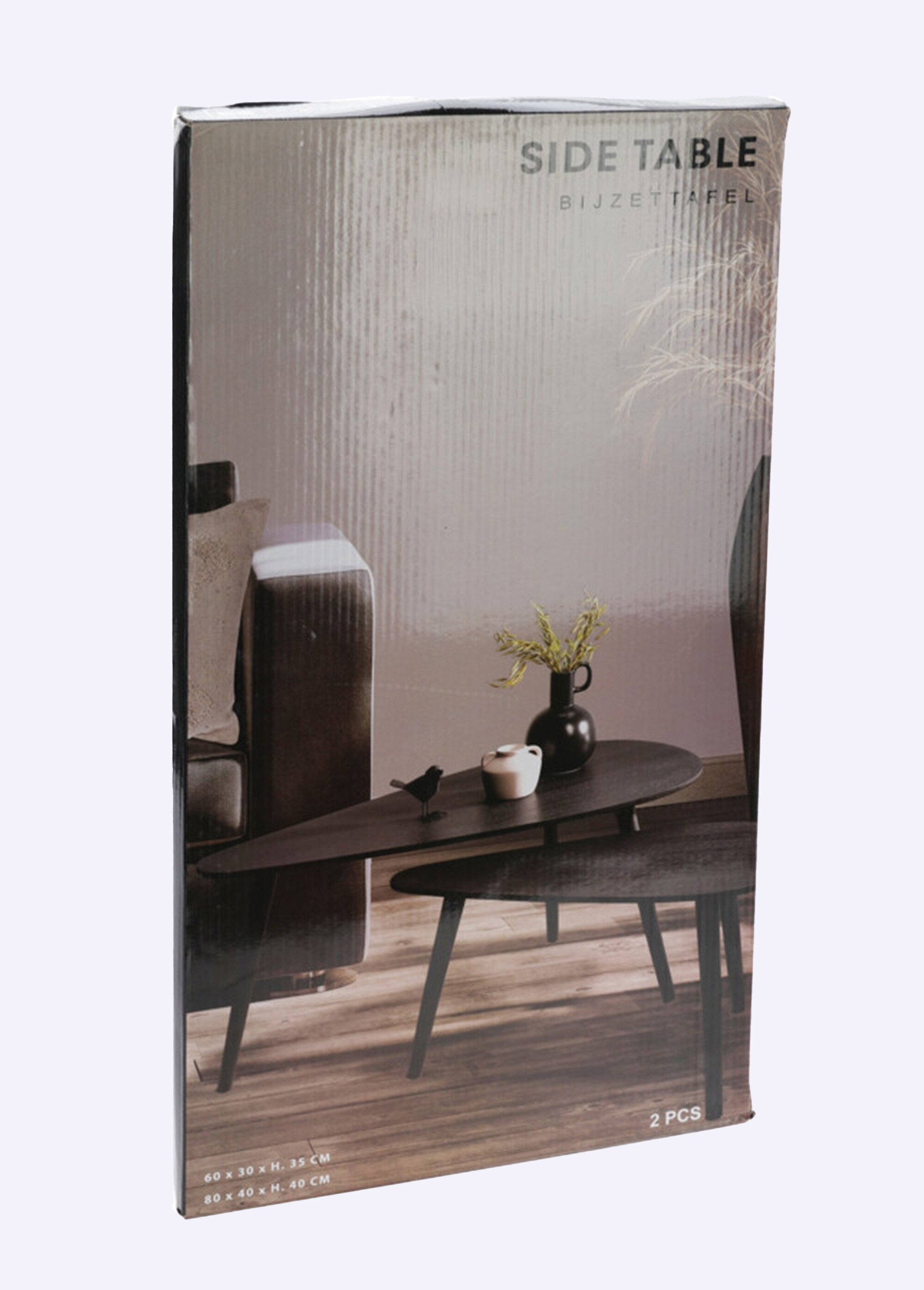 Tables basses d'appoint forme goutte NOIR KP-KR8200320 DE1