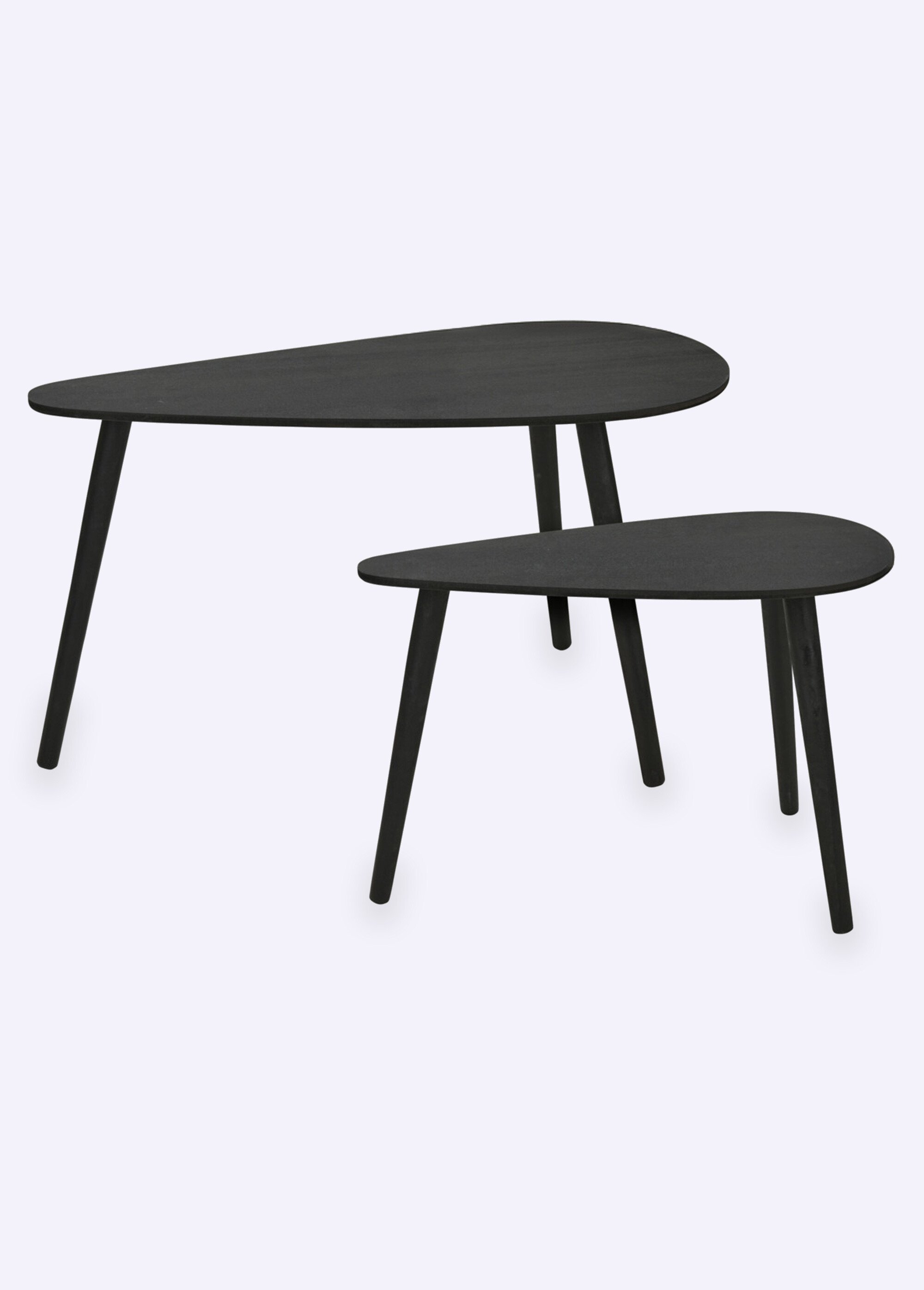 Tables basses d'appoint forme goutte NOIR KP-KR8200320 FA1