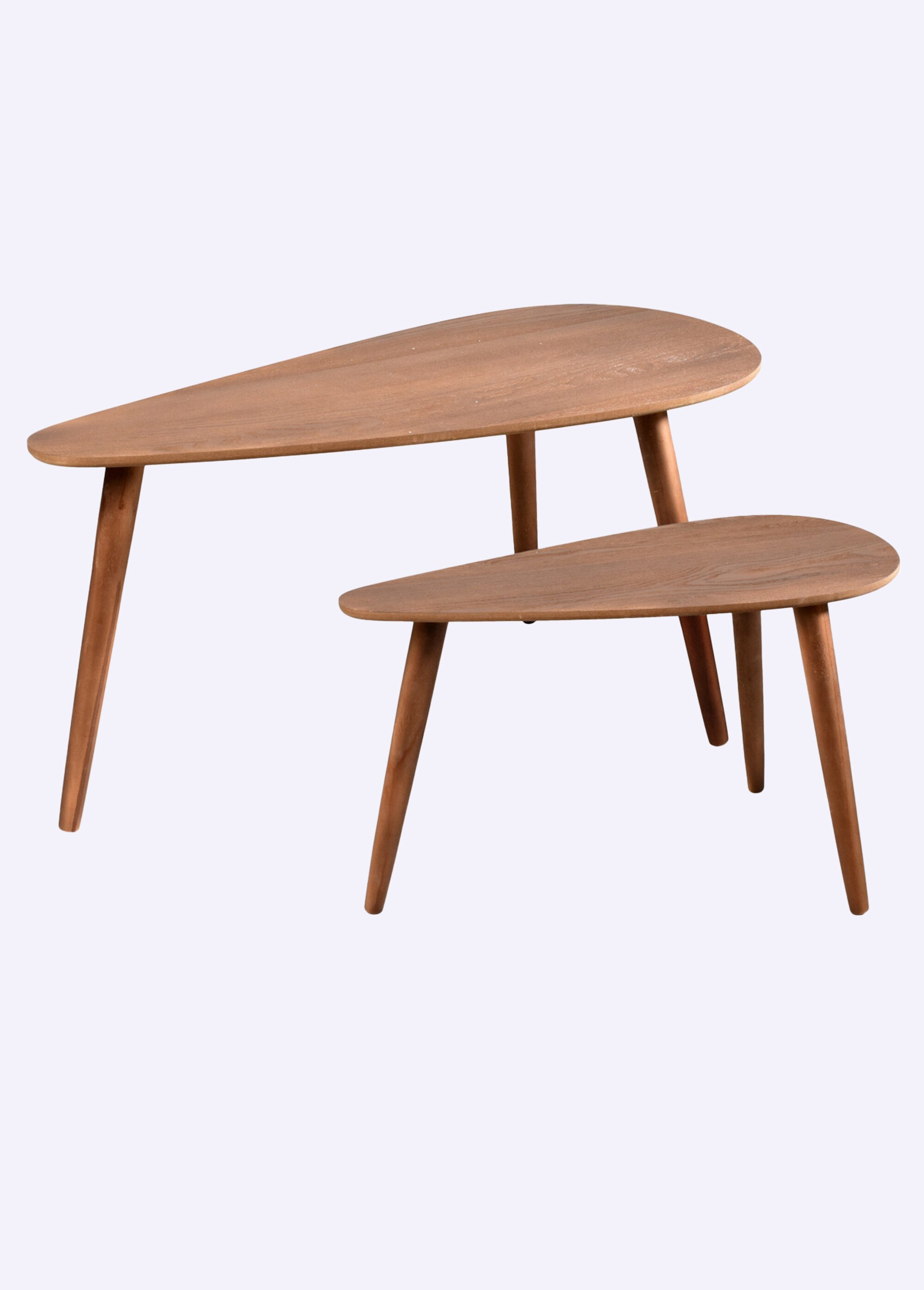 Tables basses d'appoint forme goutte MARRON KP-KR8200320 FA1