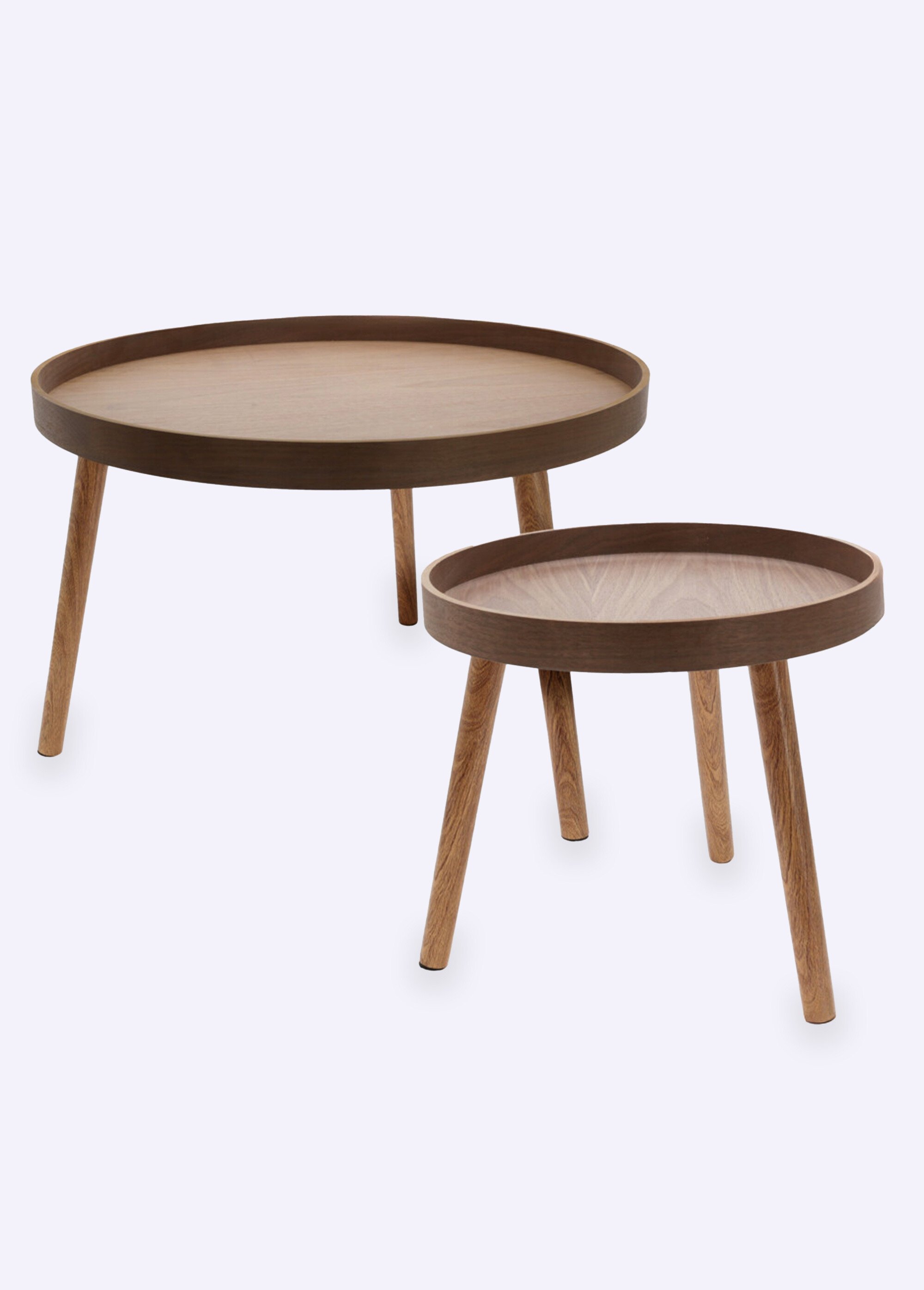 Tables basses d'appoint forme plateau
