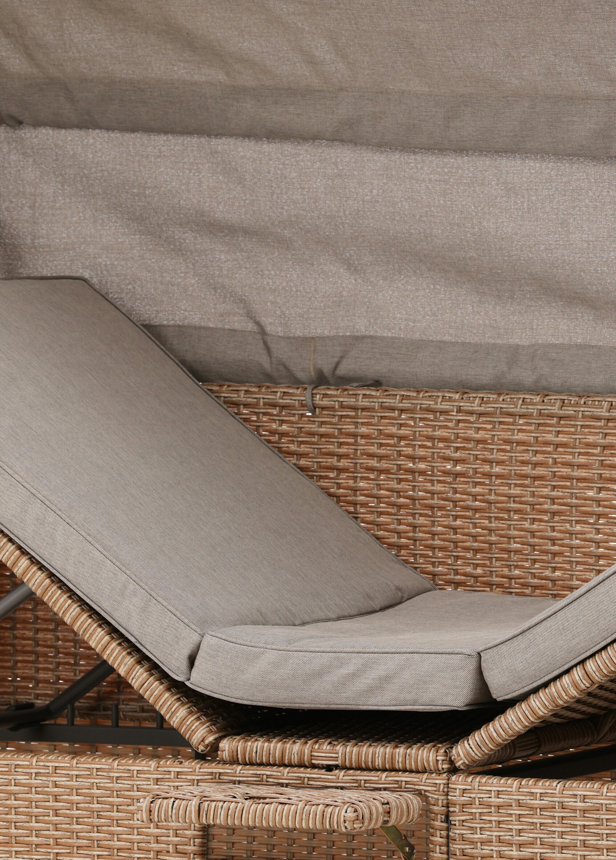 Canapé 4 places outdoor + toit ajustable