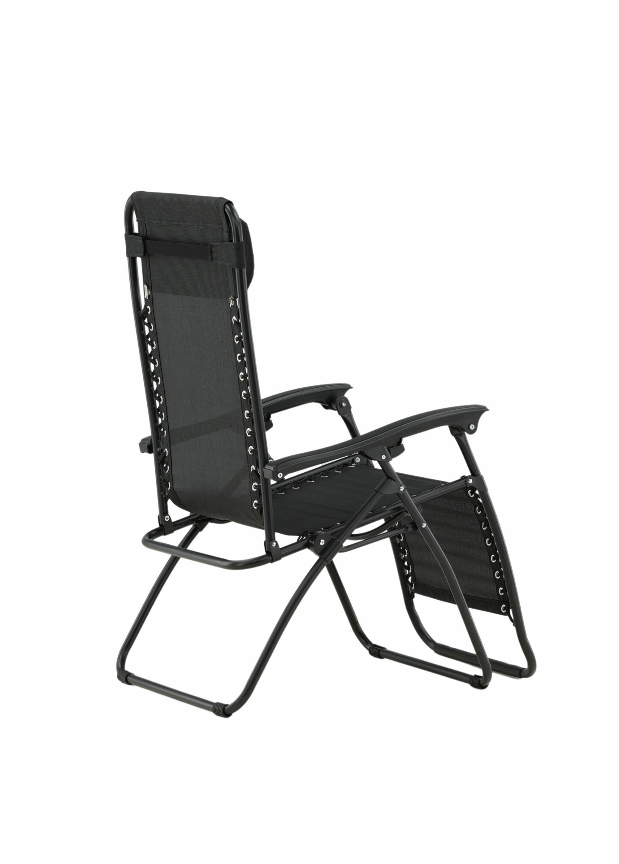 Chaise longue relax pliable en acier