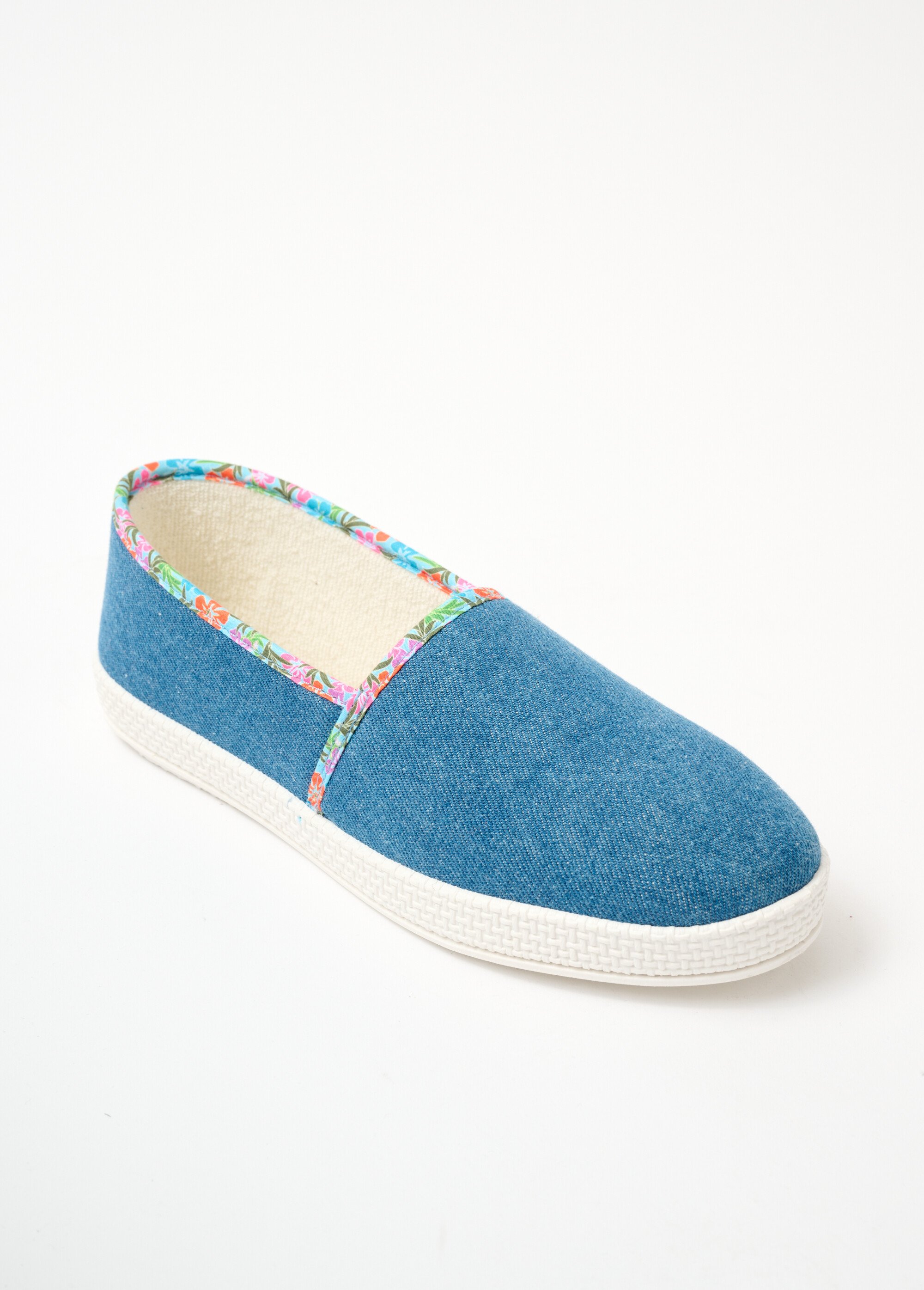 Espadrilles en jean largeur confort