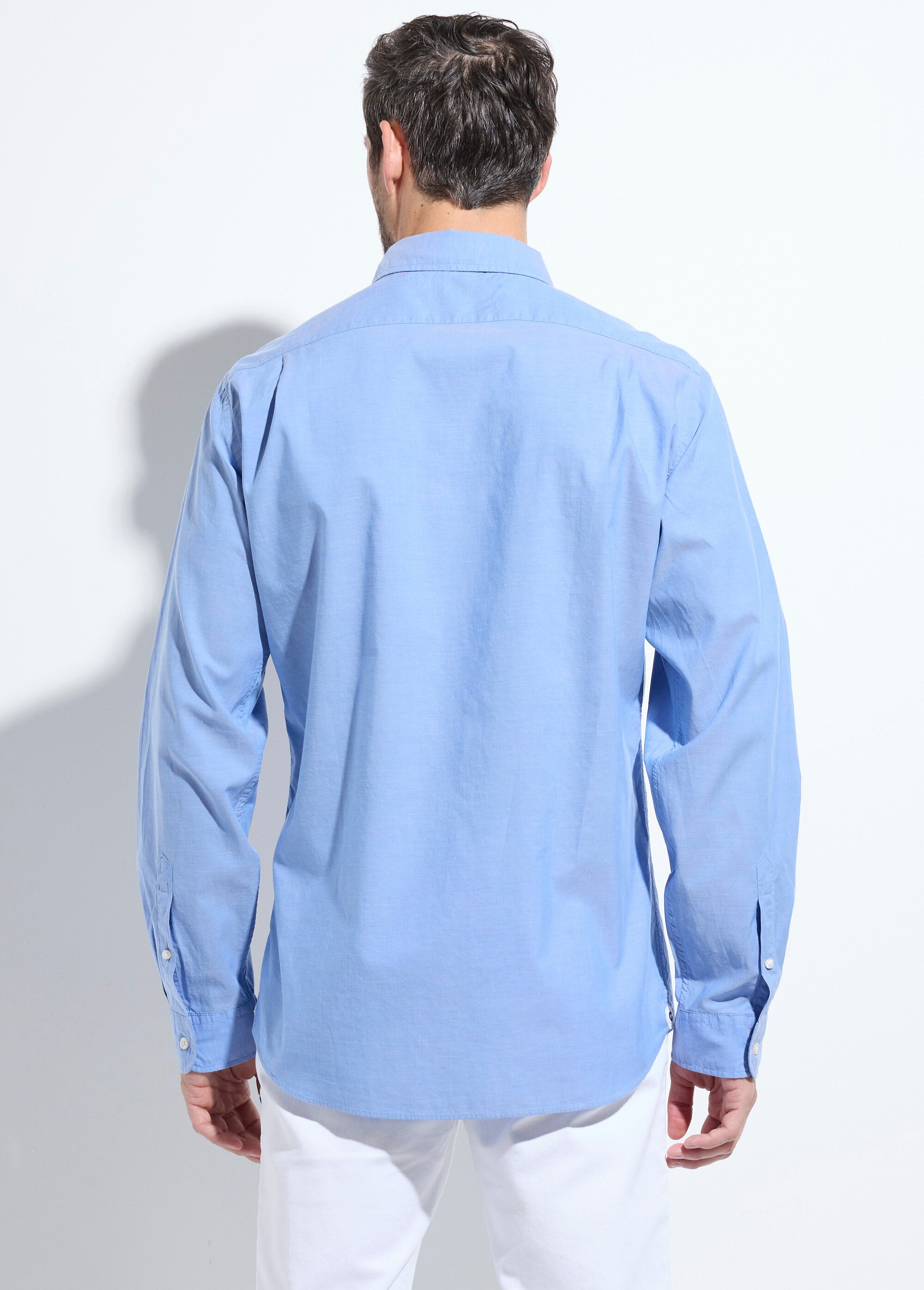 Chemise sportwear chic unie foncée