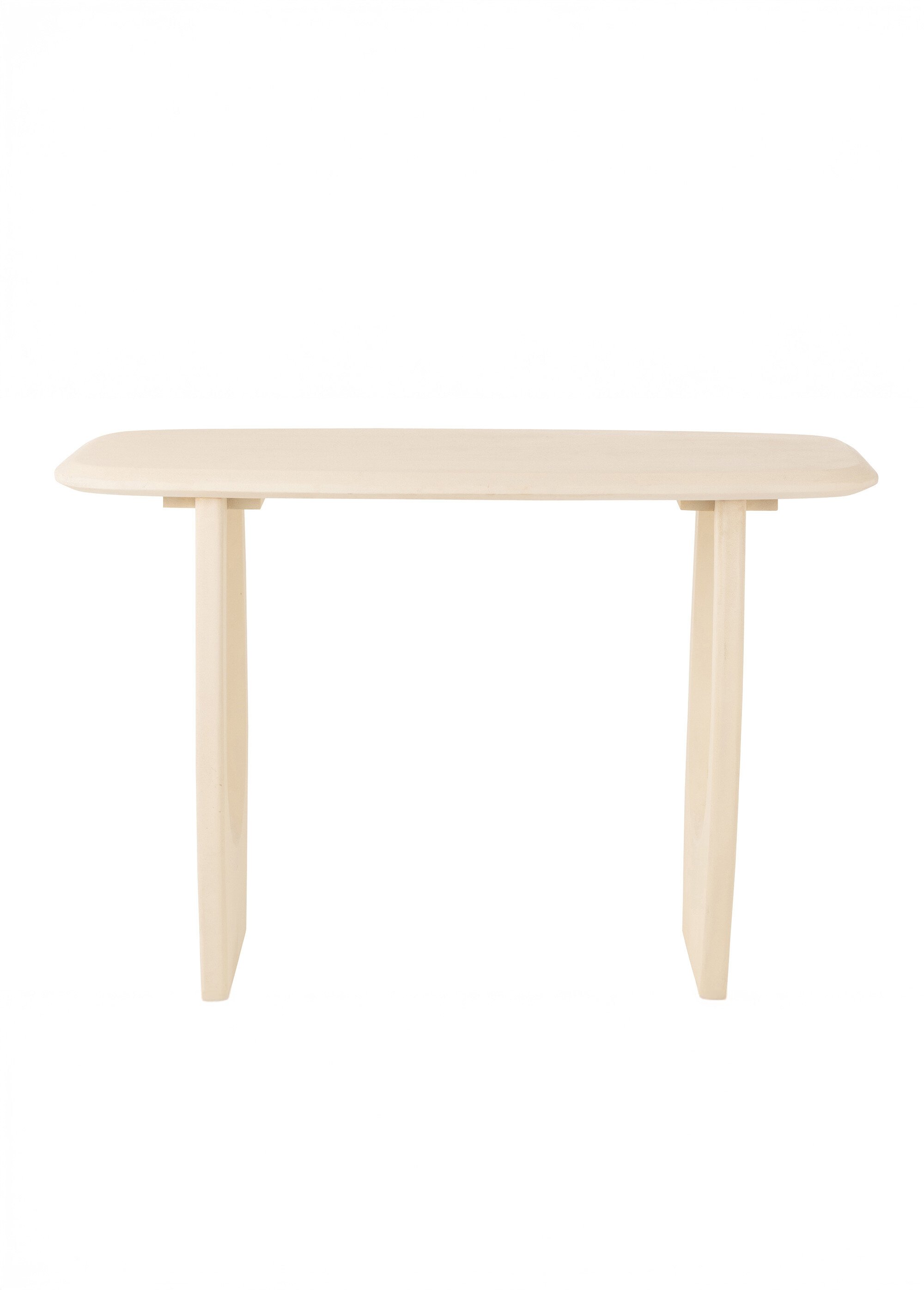 Console forme organique bois de manguier BLANC JP-45991 DE1