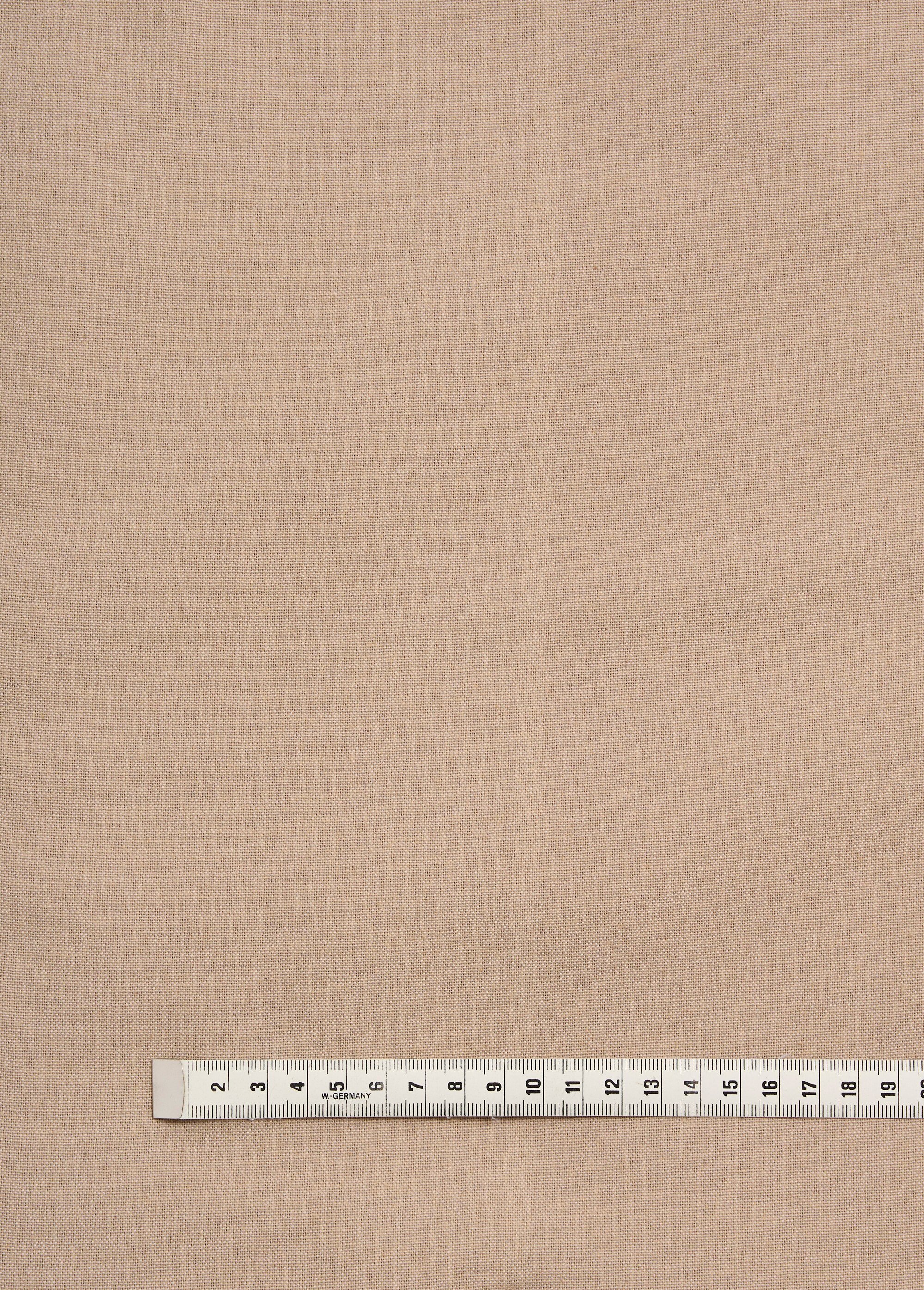 Coupon de tissu faux uni rayures fines BEIGE COUPONDETISSU11 DE1