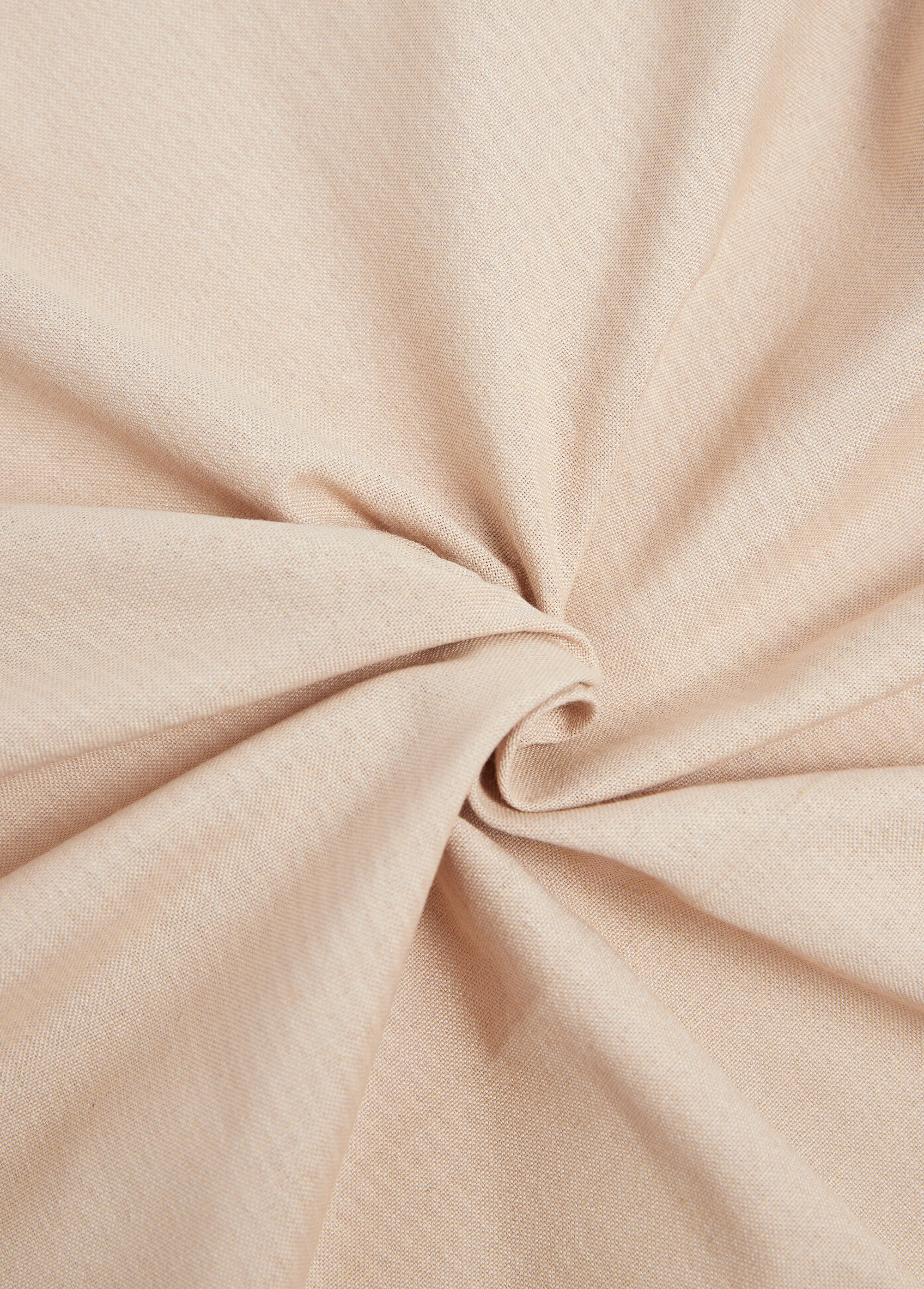 Coupon de tissu faux uni rayures fines BEIGE COUPONDETISSU11 FA1