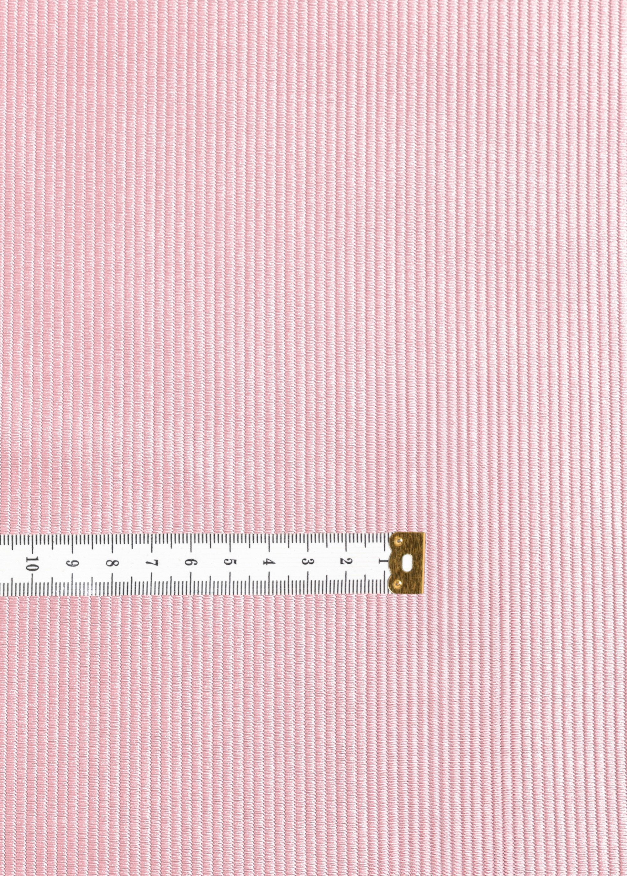 Coupon tissu, satin milleraies ROSE COT148566 DE1