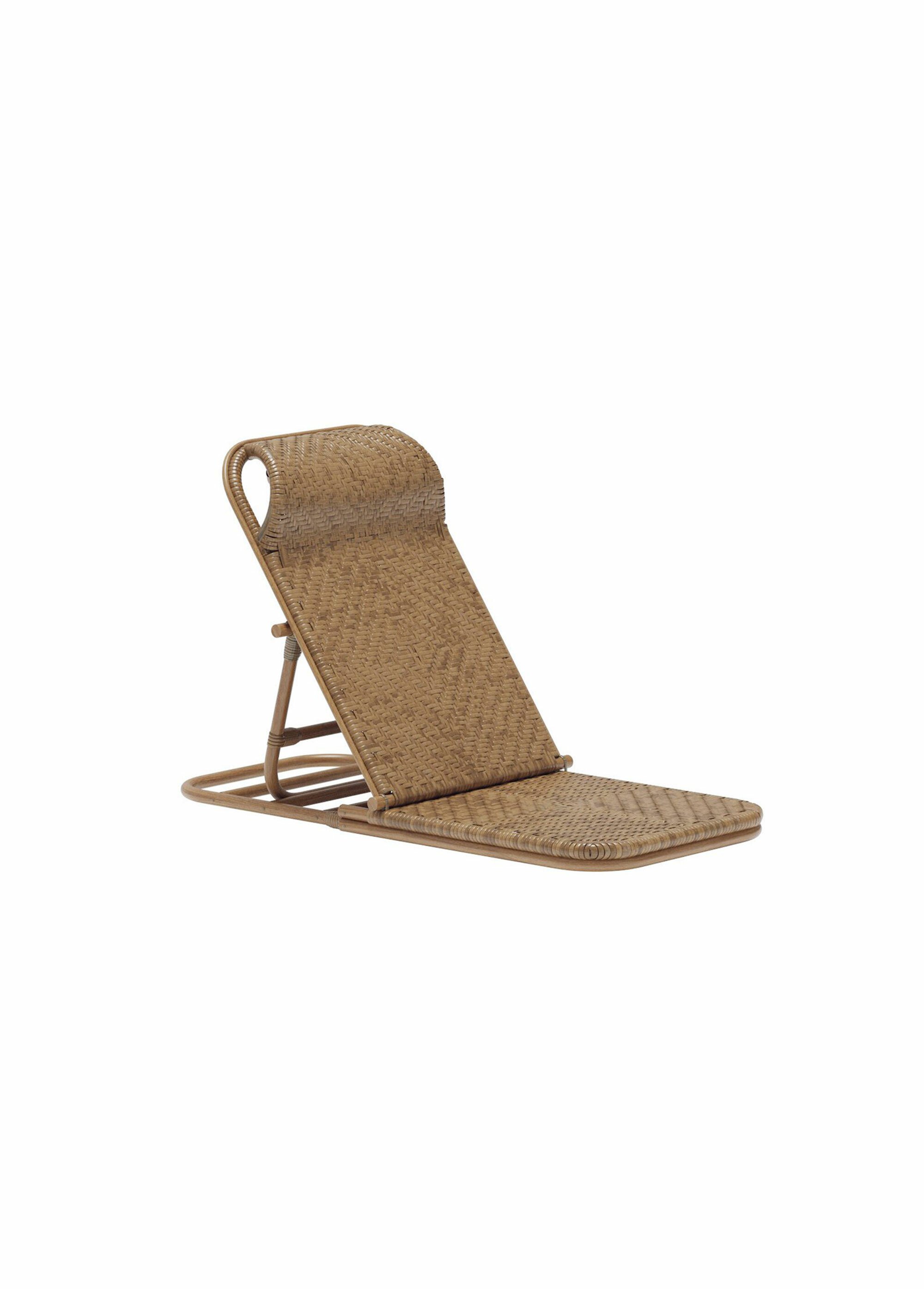 Fauteuil de bronzage en rotin naturel MARRON VEN-2114-444 FA1