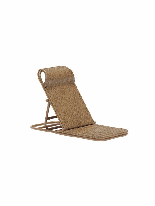 Fauteuil de bronzage en rotin naturel MARRON VEN-2114-444 FA1