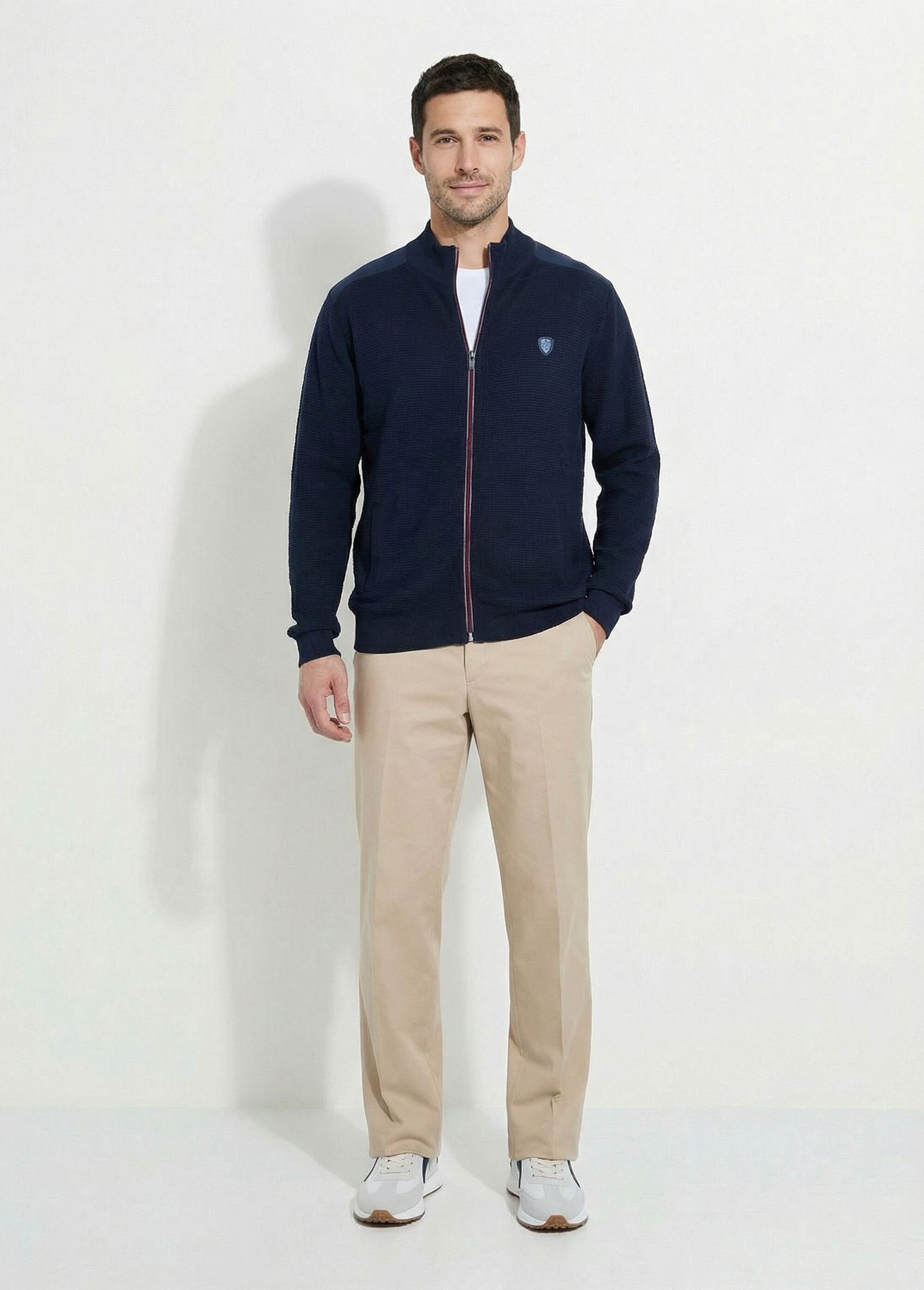 Gilet zippé col montant coton Homme Bleu FLAIR SF1