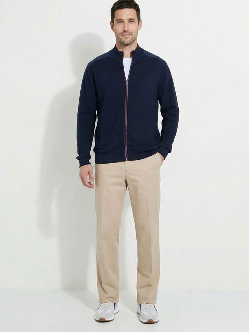 Gilet zippé col montant coton Homme Bleu FLAIR SF1