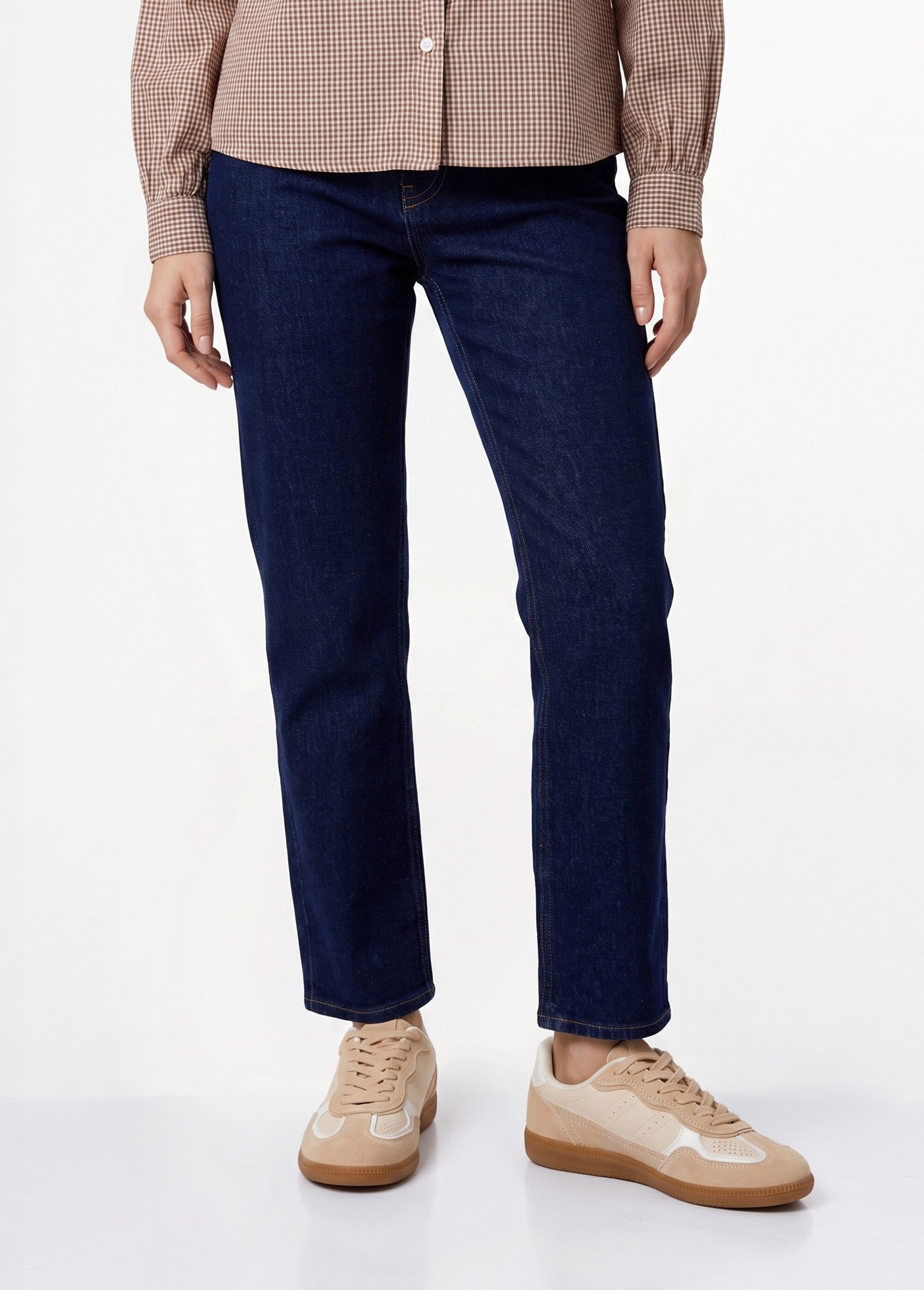 Jean 5 poches cigarette, spécial PETITE Femme Bleu OR-JD605 FA1