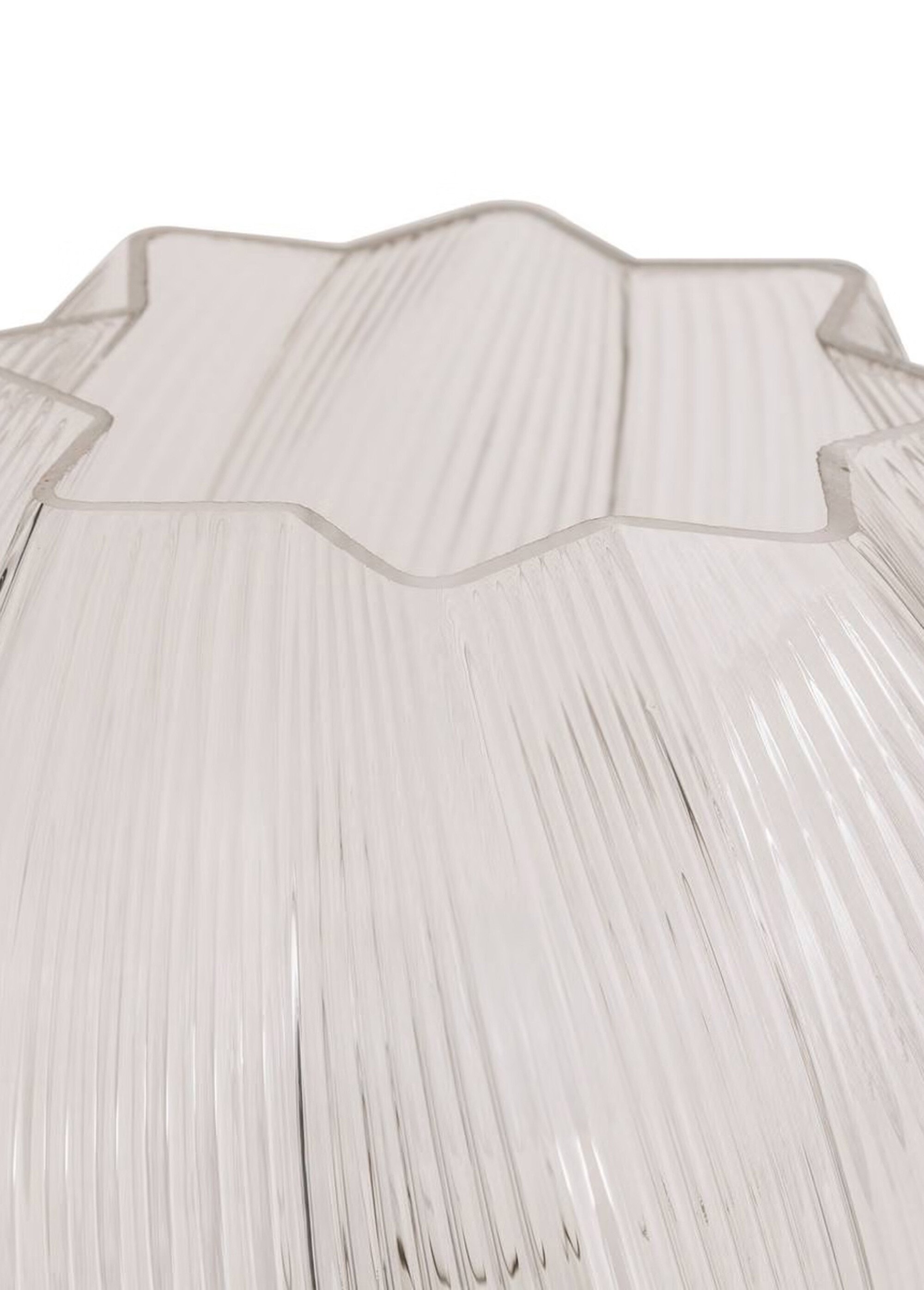 Lampe à poser abat jour tulipe en verre MARRON JJA-210349A DE1