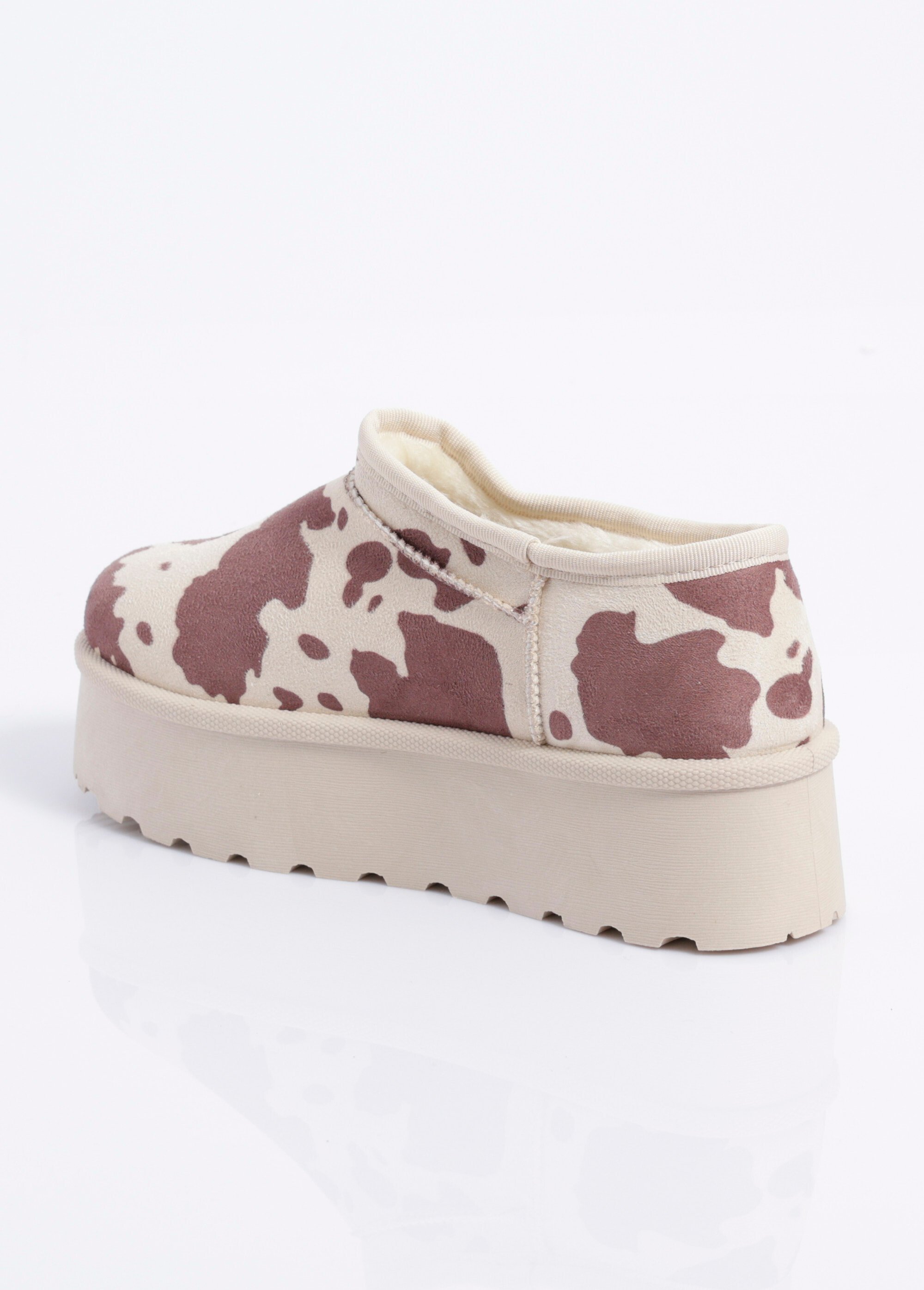 Low boots plateforme en suédine fourrées Femme IMP VACHE JANW2505 DO1