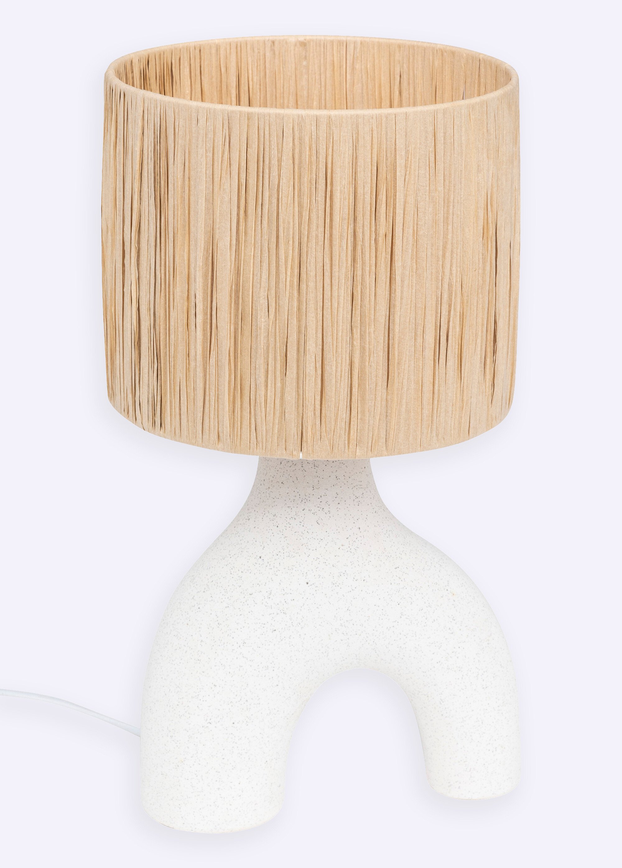 Lampe pied céramique, style organique