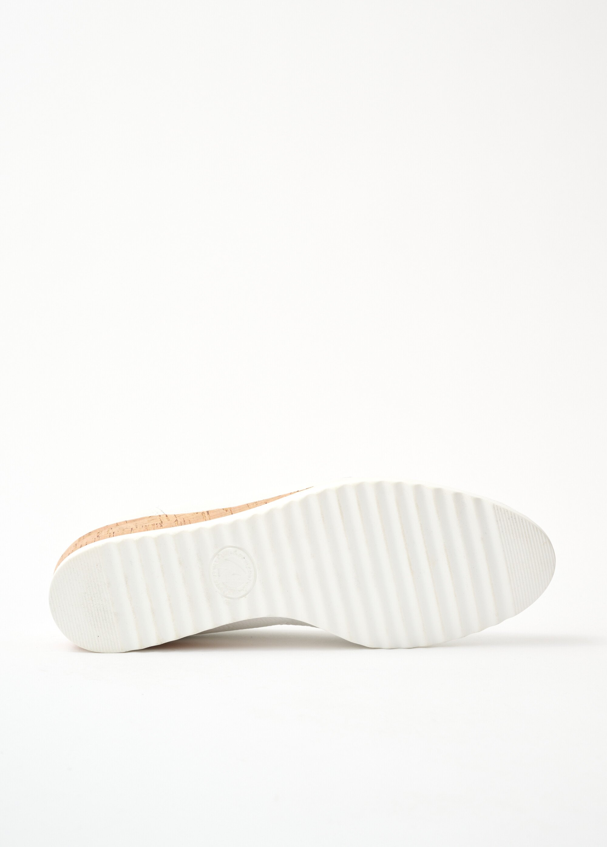 Mocassins chaîne largeur confort compensés Femme Blanc OCACIA UN1