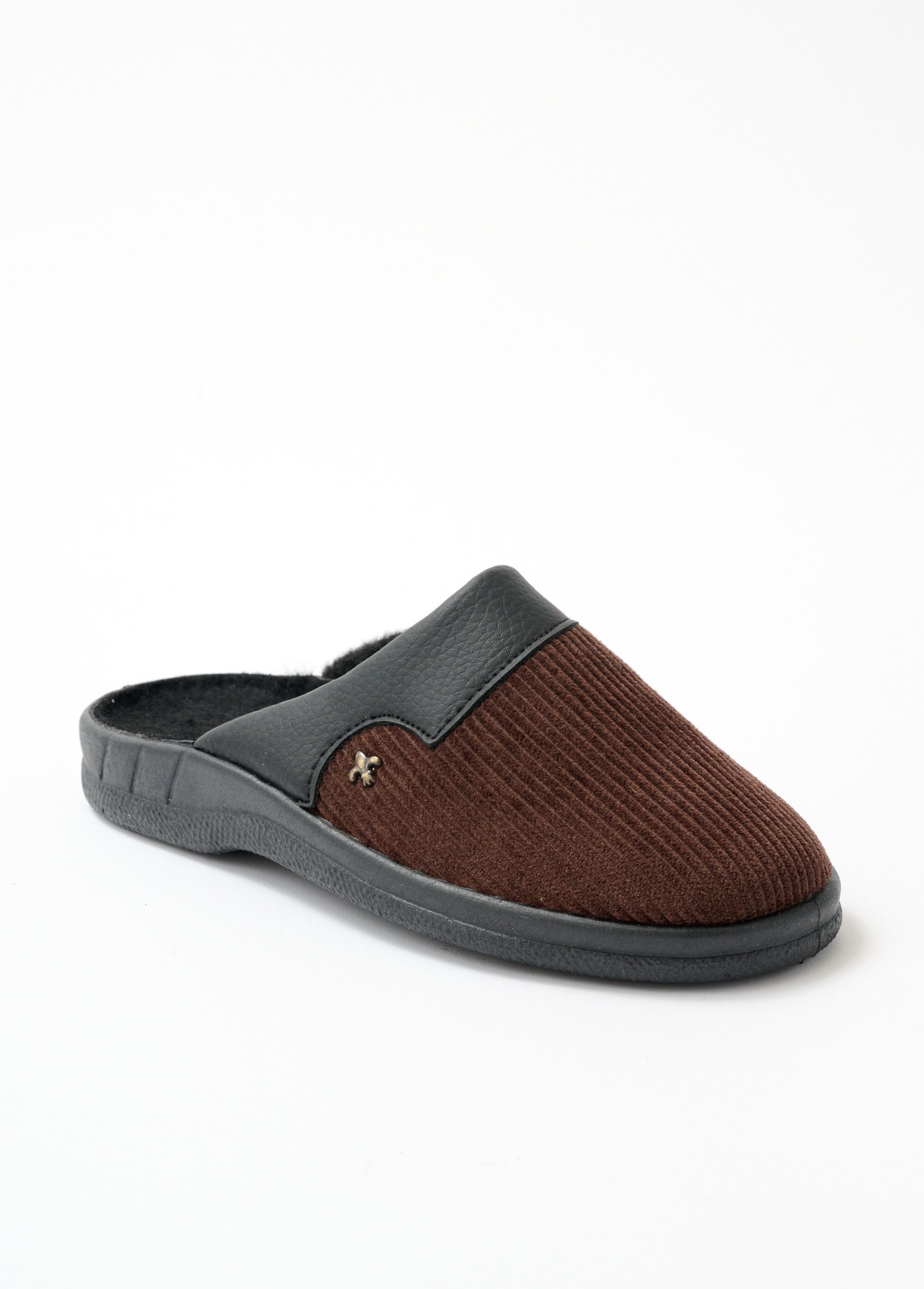 Chaussons mules largeur confort velours