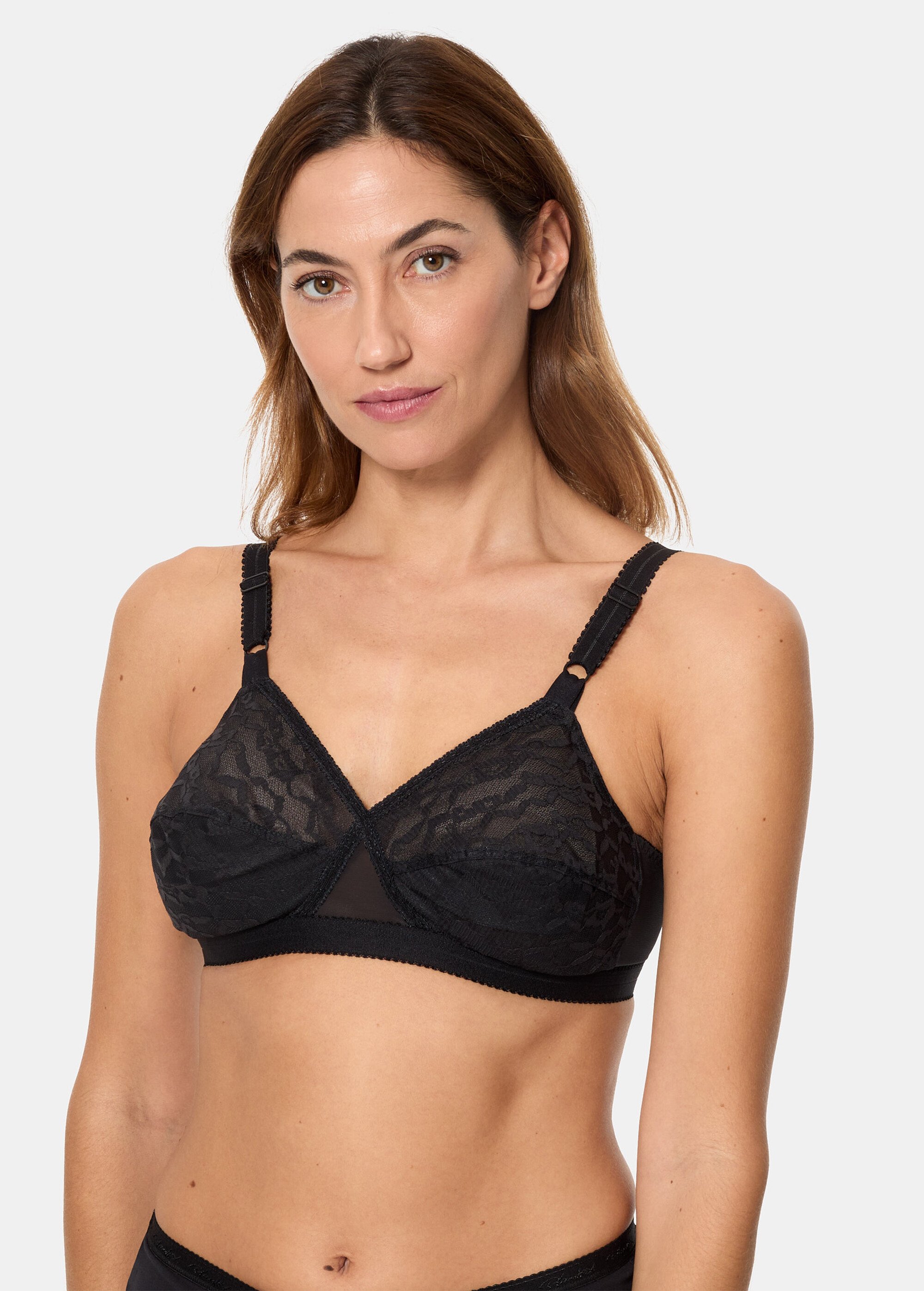 Soutien-gorge Coeur Croisé sans armatures Noir Afibel