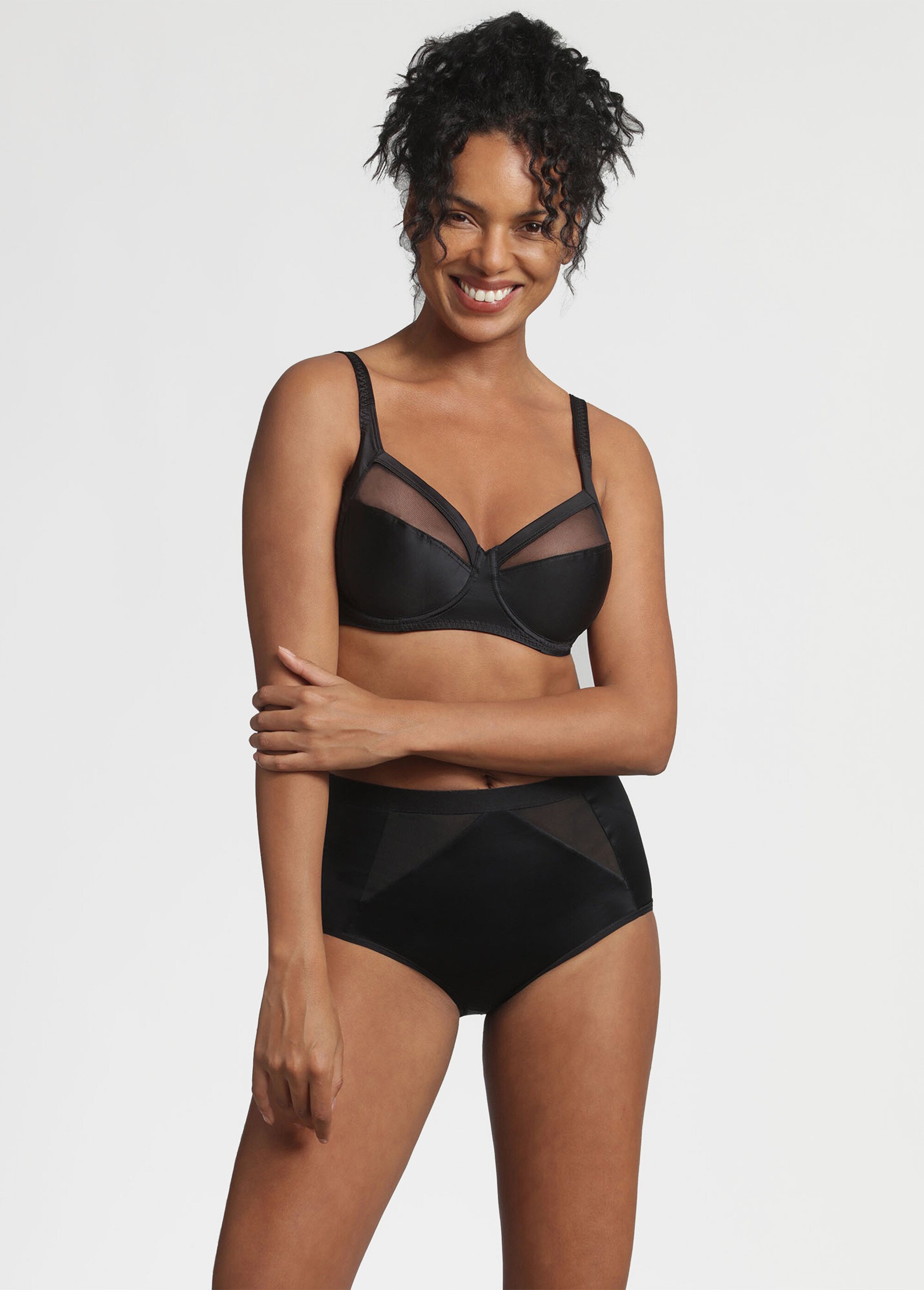 Gaine-culotte taille haute maintien Femme Noir VISALIA SF1