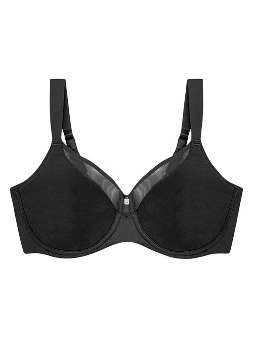 Soutien-gorge avec armatures minimiseur Femme Grande Taille Noir WICANCE DE1
