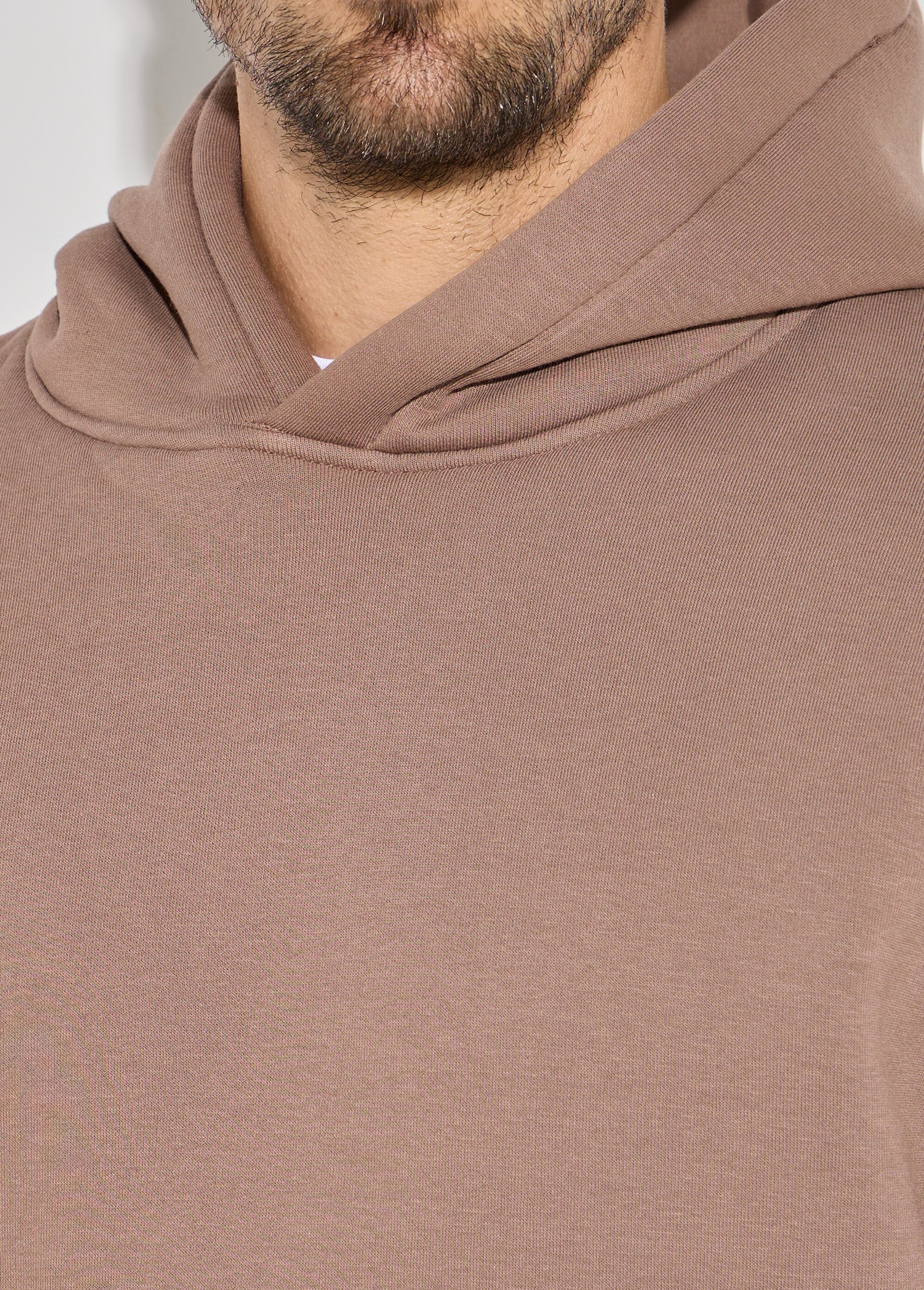 Sweat-shirt zippé molletonné à capuche Marron FRIOT53B DE2