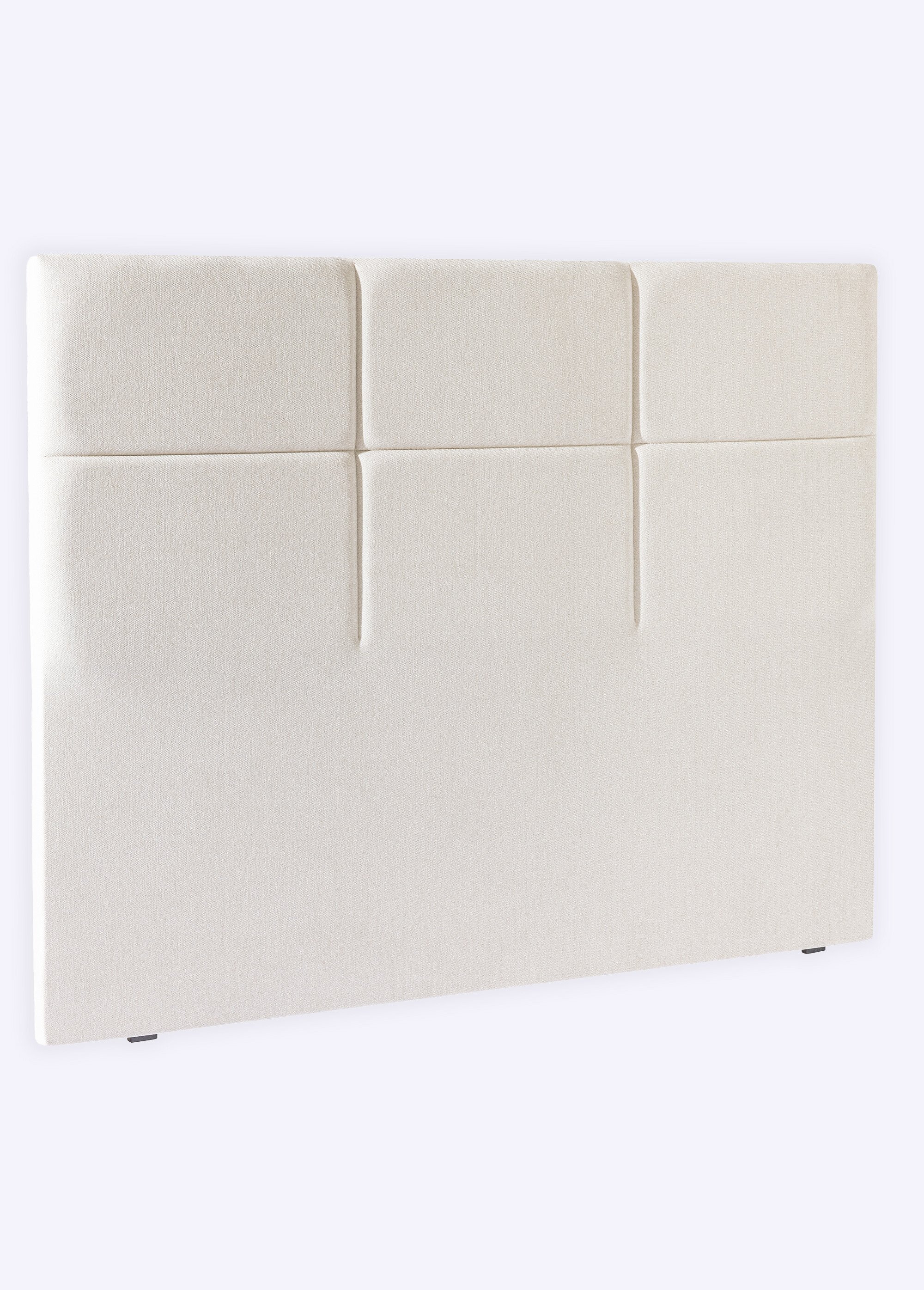 Tête de lit capitonnée, haut. 120cm CHENILLE LIN EPE-CARRE-CHIC FA1