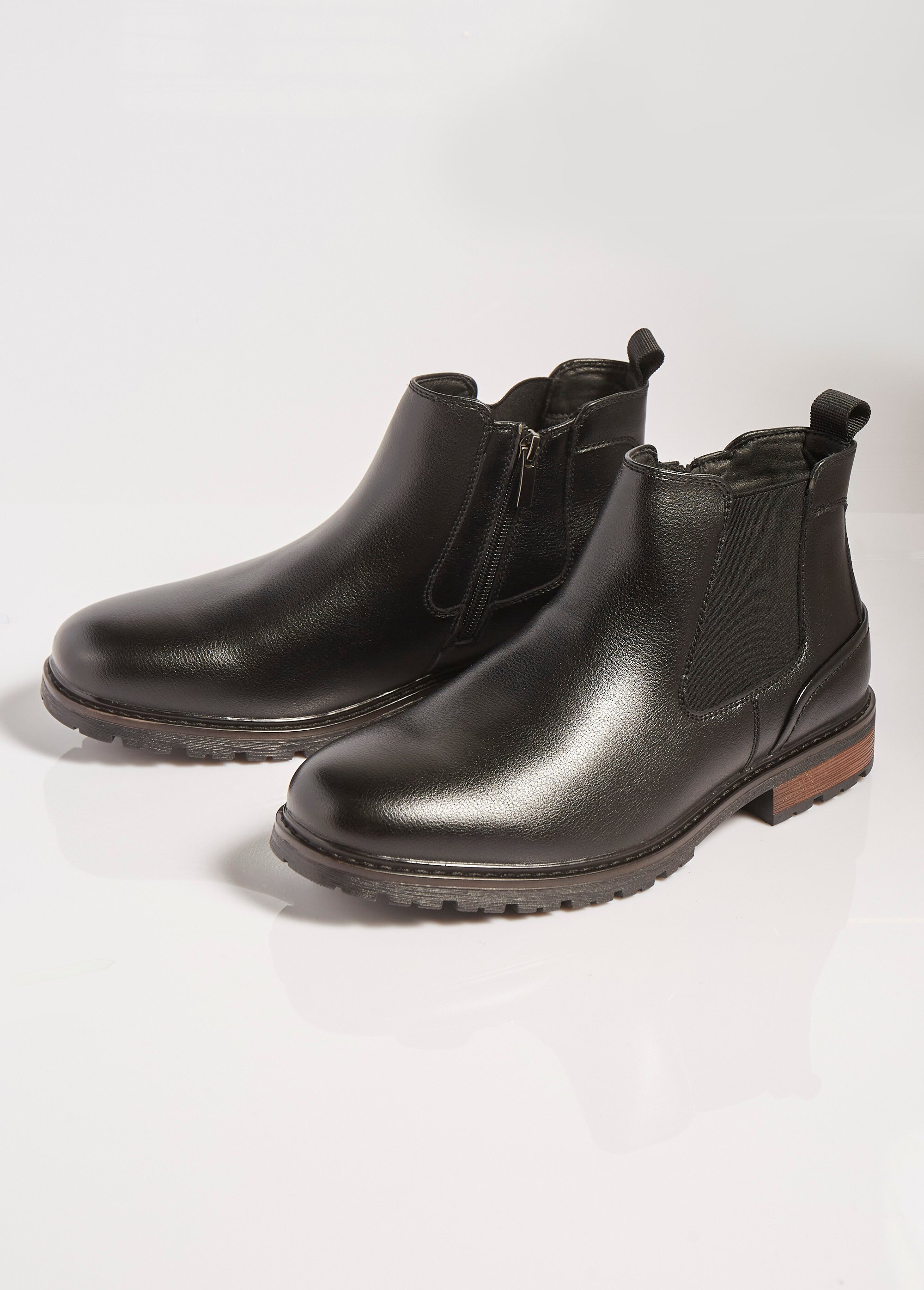 Boots Chelsea avec empiècement talon