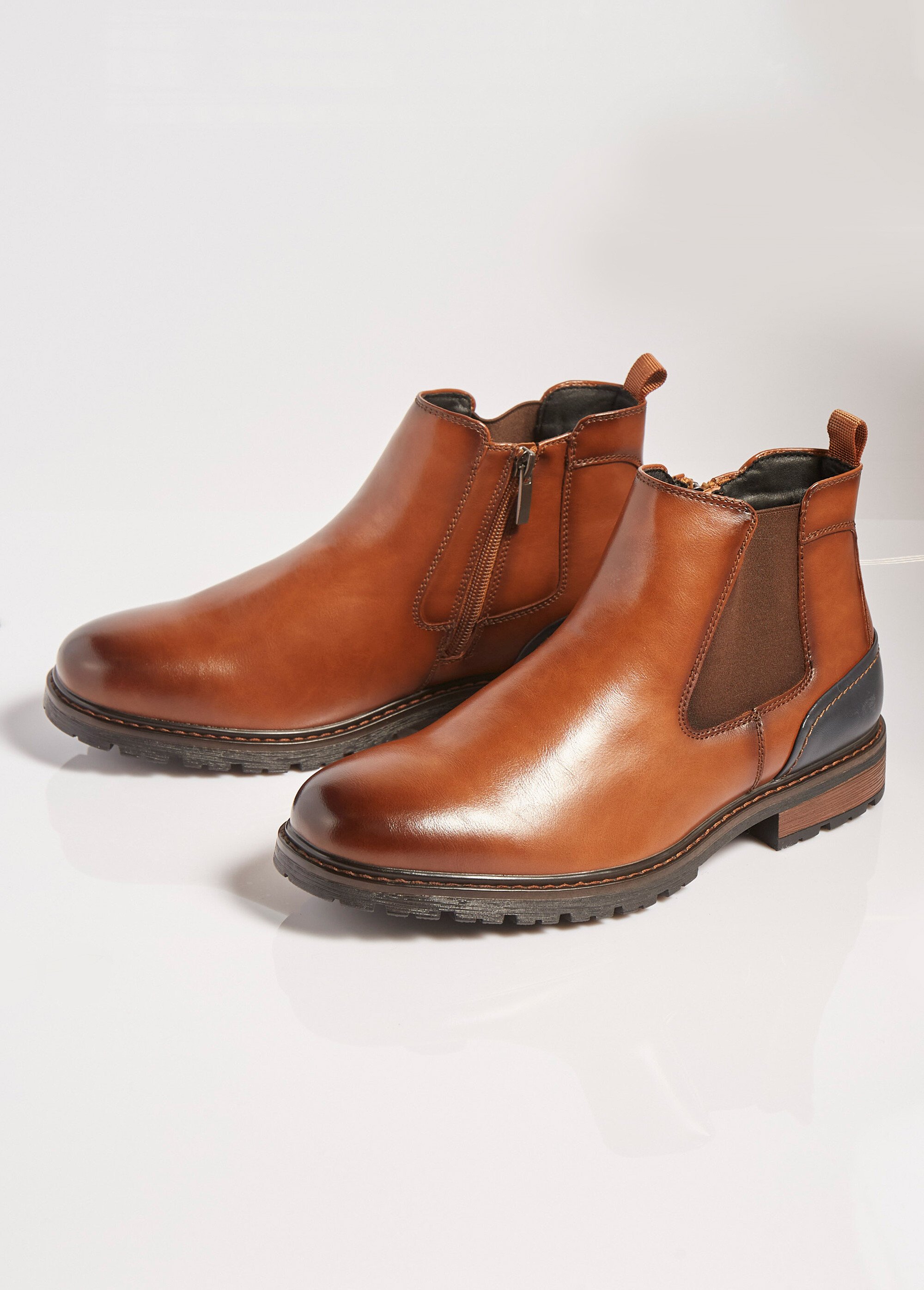 Boots Chelsea avec empiècement talon